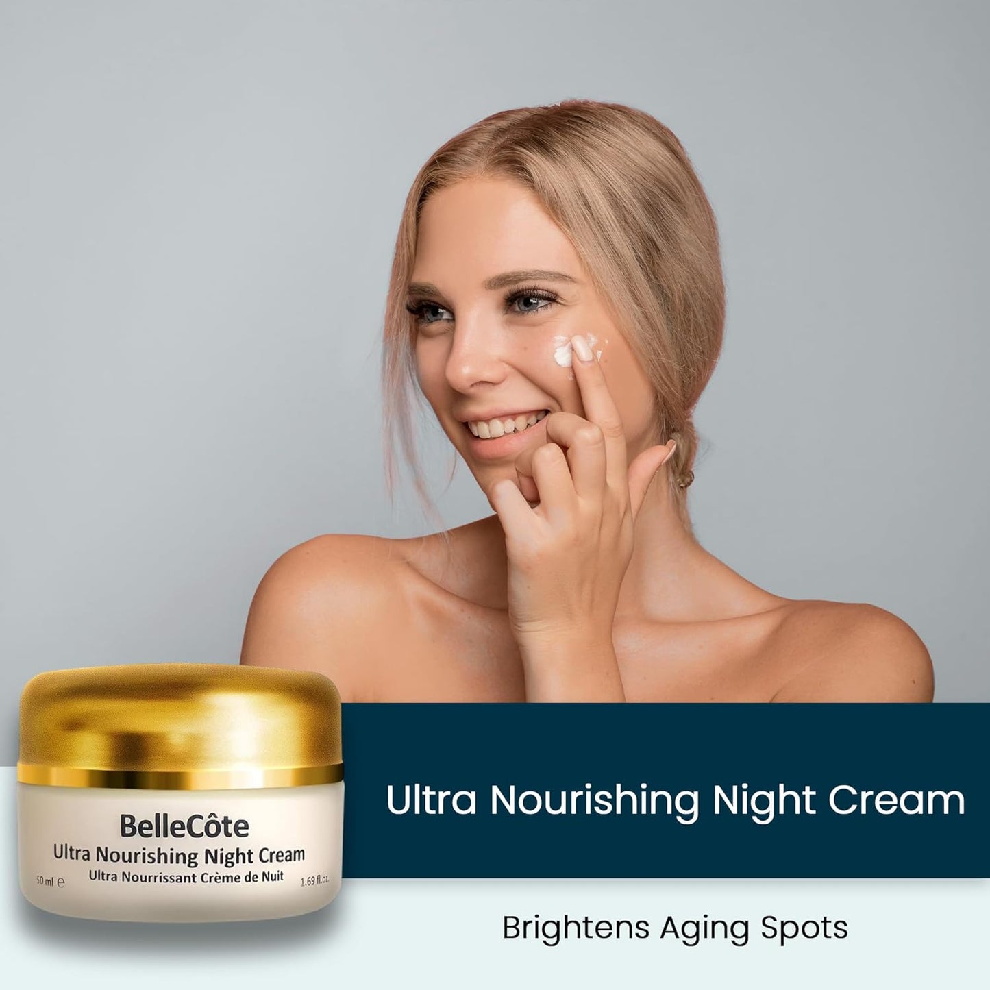 Anti Aging Night Cream with Retinol - Anti Wrinkle Face Cream | Facial Treatment with Marine Collagen for Dull And Dehydrated Skin | Vitamin C+E Complex for Aging Spots & Forehead Lines [ 1.6Oz ]