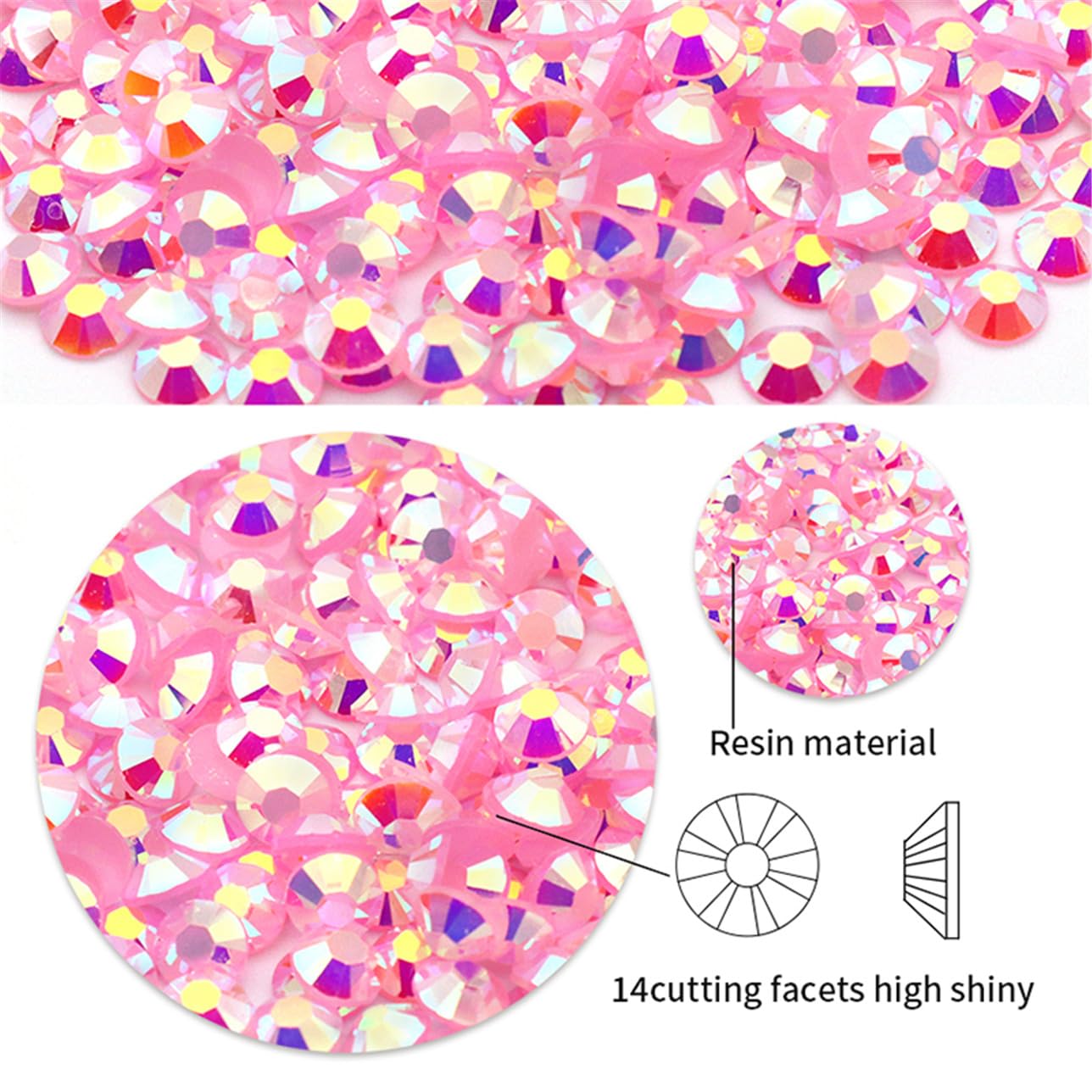 2250 Pcs SS16 4mm AB Flatback Rhinestones for Nails Art Crafts Glitter Round Shine Gems Crystals DIY Clothes Shoes （Dark RoseRed AB）