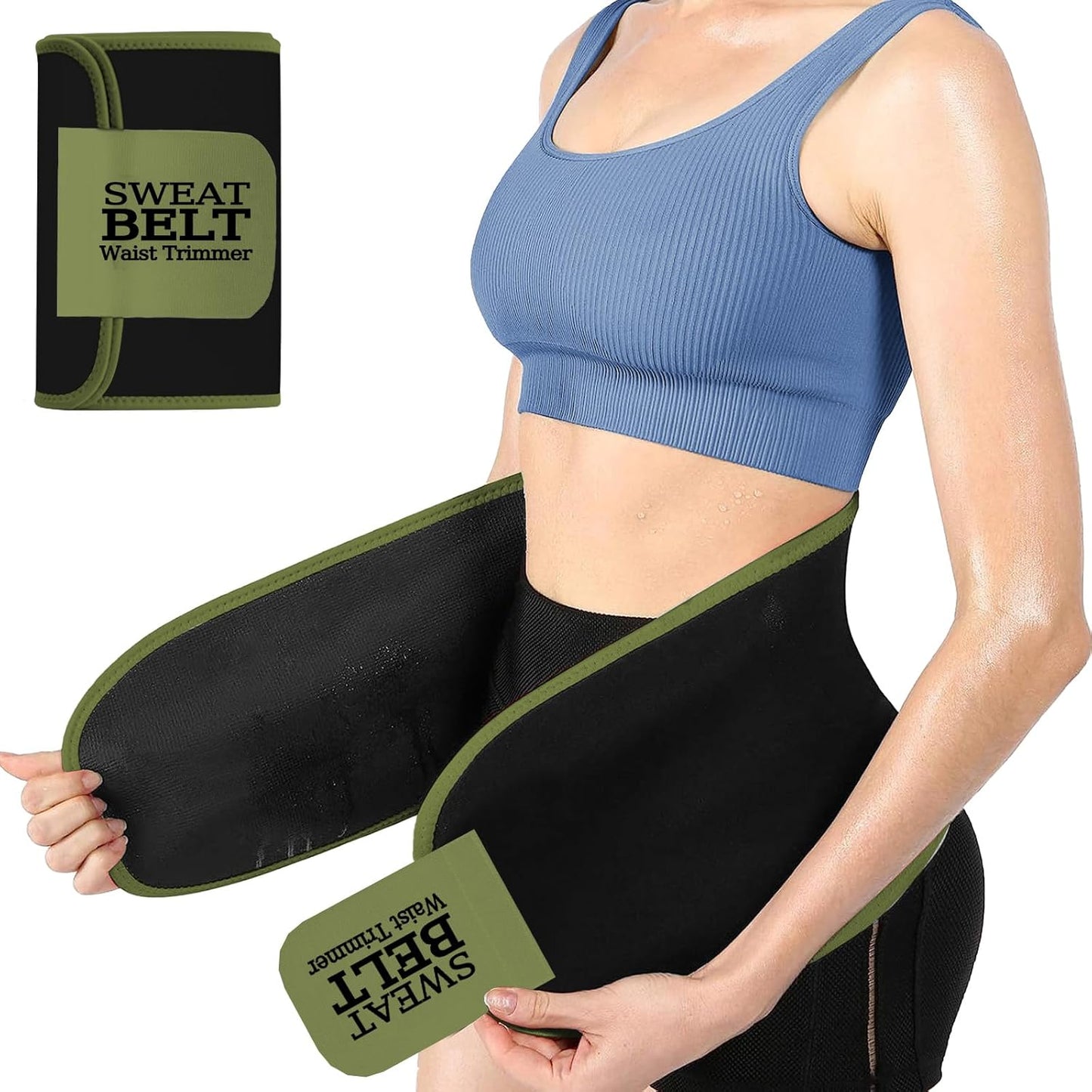 ZPP Waist Trainer for Women and Men, Neoprene Sweat Band Waist Trimmer Belt Slimming Stomach Wrap for Workout