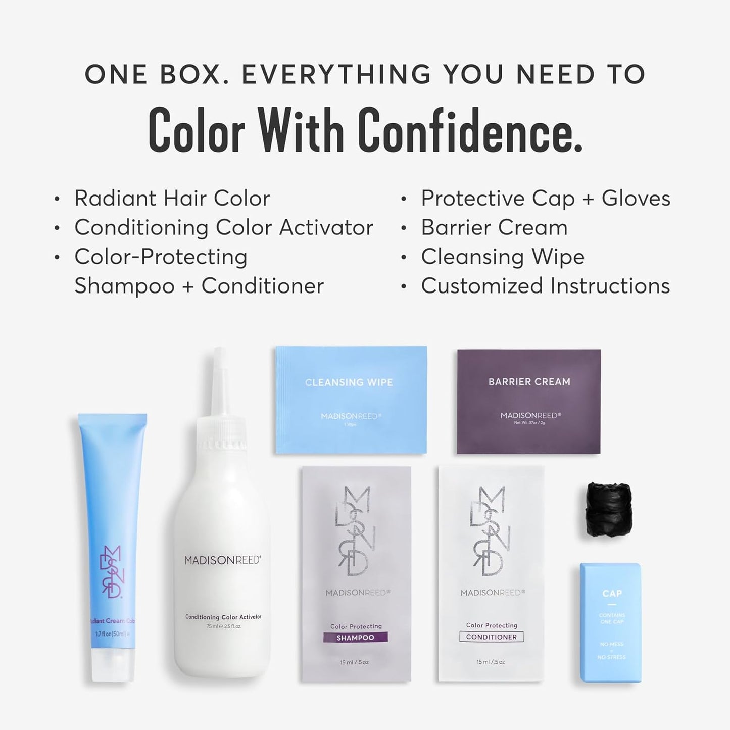 Madison Reed Radiant Hair Color Kit | 5.5NNA Dark Neutral Brown (Dosolo) 100% Maximum Gray Hair Coverage | Salon-Quality Permanent Hair Dye for Resistant Grays | PPD-Free & Ammonia-Free |1 Pack