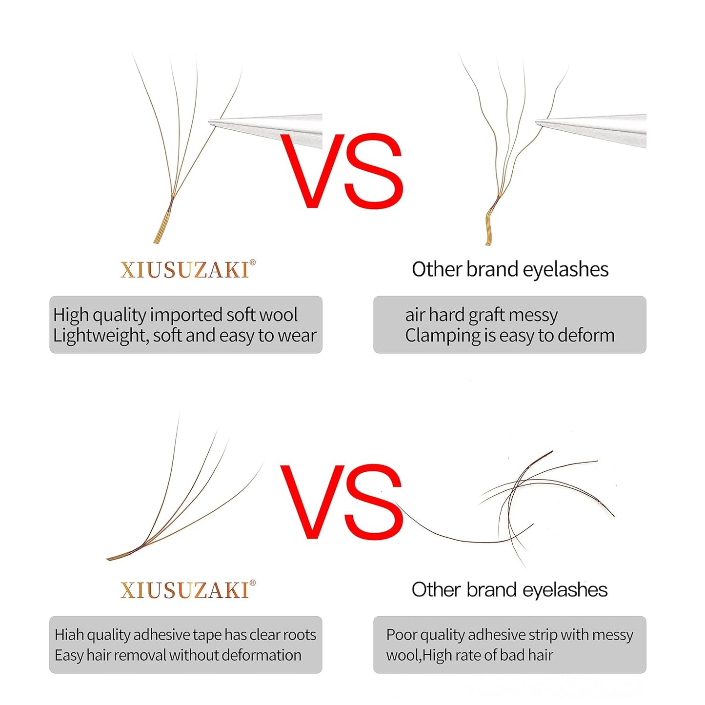 Lash Extensions Brown 4D W Eyelash Extensions W Shape 0.07mm Thickness D Curl 8mm Premade Fans Lashes Colored Lash Extension Volume Lashes Individual Lashes(W-Brown-4D-0.07-D,8mm)