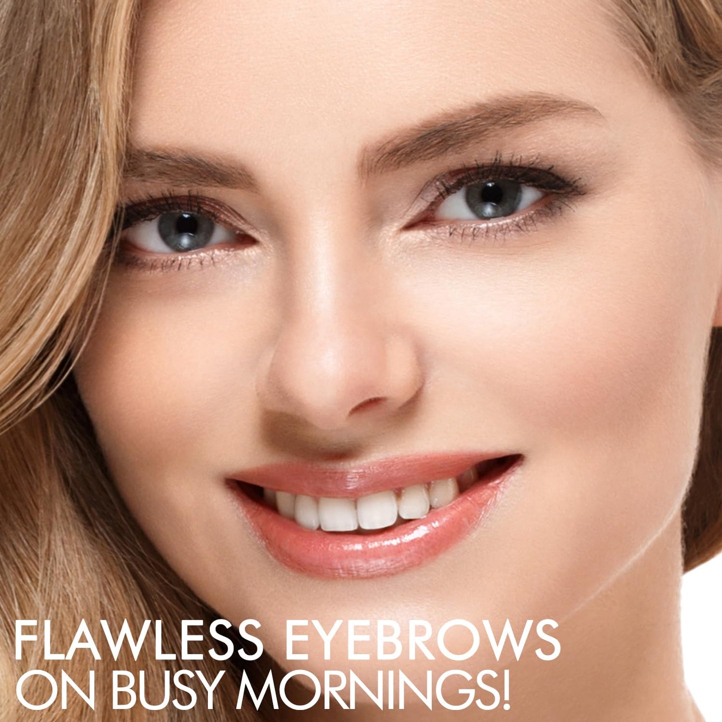 iMethod Eyebrow Stamp and Eyebrow Stencil Kit - Brow Stamp Kit, Eye Brow Stamping Kit, Brow Stencil and Stamp Kit, Brow Trio Eyebrow Kit, Perfect Bushy Eyebrows, Brown