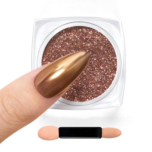 Beetles Beauty & Personal Care›Foot, Hand & Nail Care›Nail Art & Polish›Nail Art Accessories›Glitters Gold Chrome Powder for Nails Metallic Nail Polish 1g Chrome Nail Powder Mirror Effect Nail