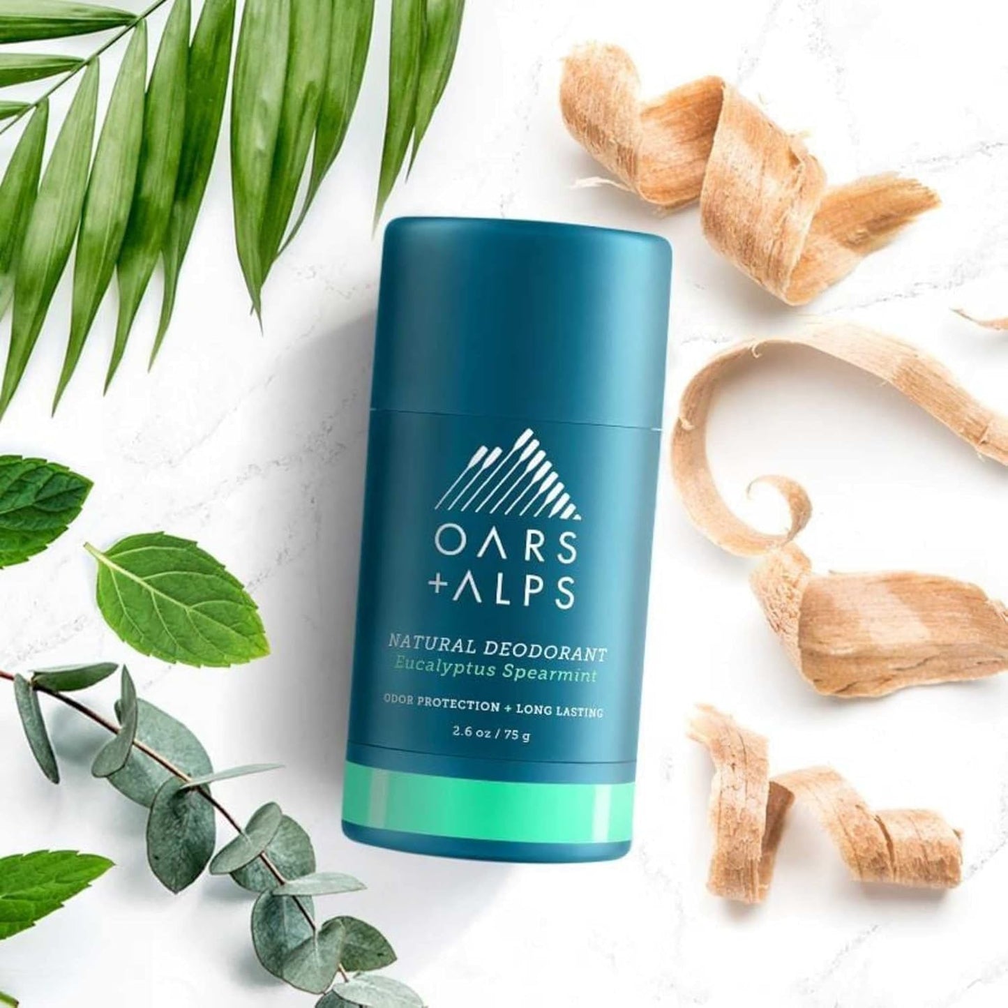 Oars + Alps Aluminum Free Deodorant for Men and Women, Dermatologist Tested and Made with Clean Ingredients, Travel Size, Eucalyptus Spearmint, 3 Pack, 2.6 Oz Each