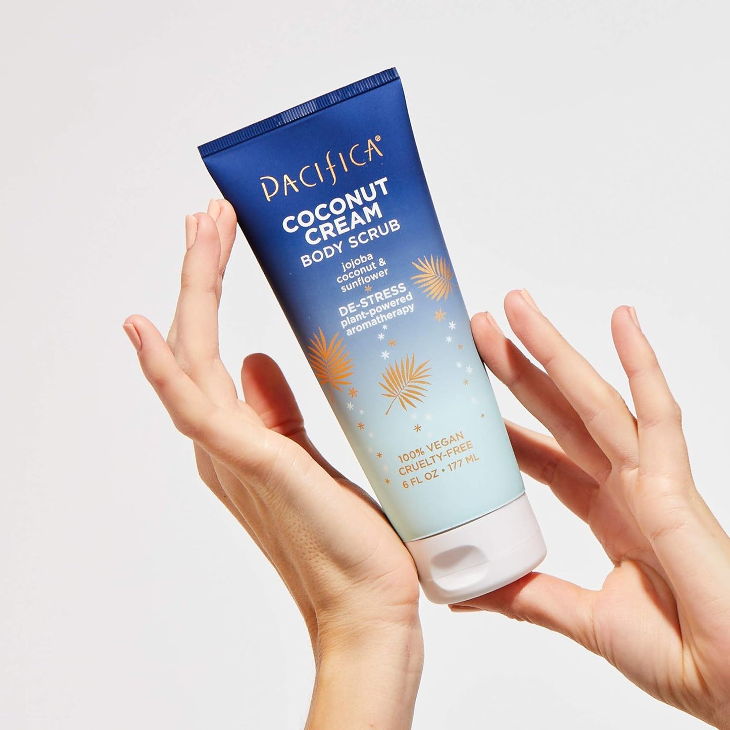 Pacifica Coconut Cream Body Scrub, Gently Exfoliates & Polishes Dead Skin, For All Skin Types, Ven & Cruelty-Free, 6 Fl Oz