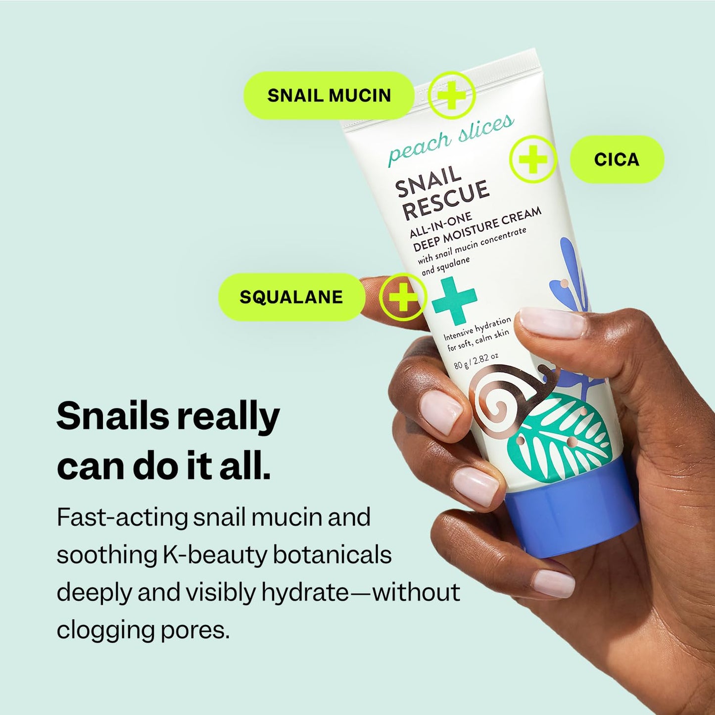 Peach Slices Snail Rescue All-In-One Deep Moisture Cream