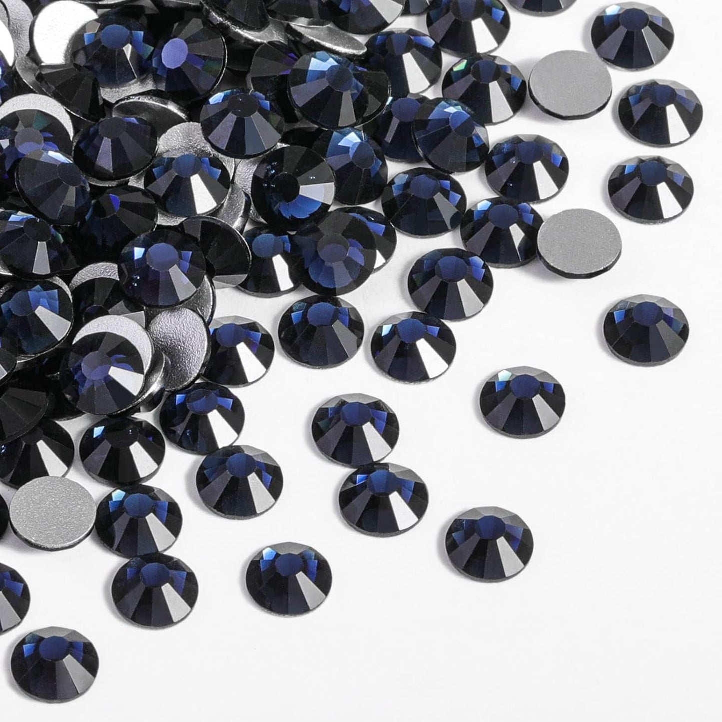 beadsland Flat Back Crystal Rhinestones Round Gems for Nail Art and Craft Glue Fix,Montana (3.8-4.0mm) SS16/1440pcs