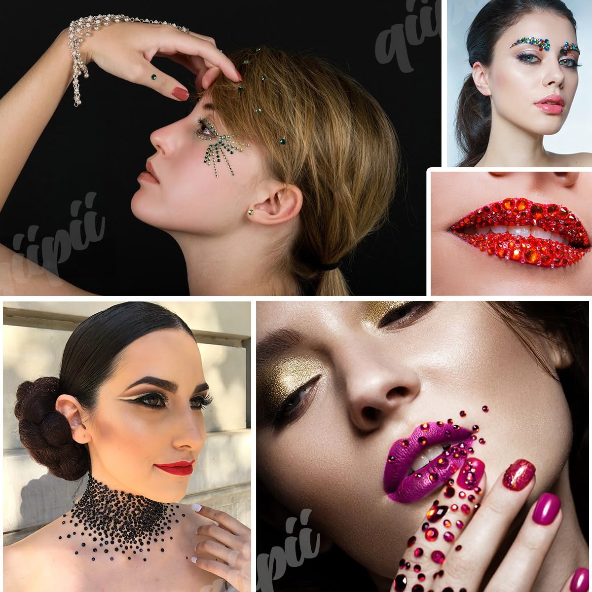 16000PCS Light Red Crystal Resin Rhinestones for Crafting 3mm 4mm 5mm Flatback Stones Ruby Red Diamonds Crystals Gems for Face Eyes Makeup Tumblers Bottles Clothes Shoes Phones Crafts Phones