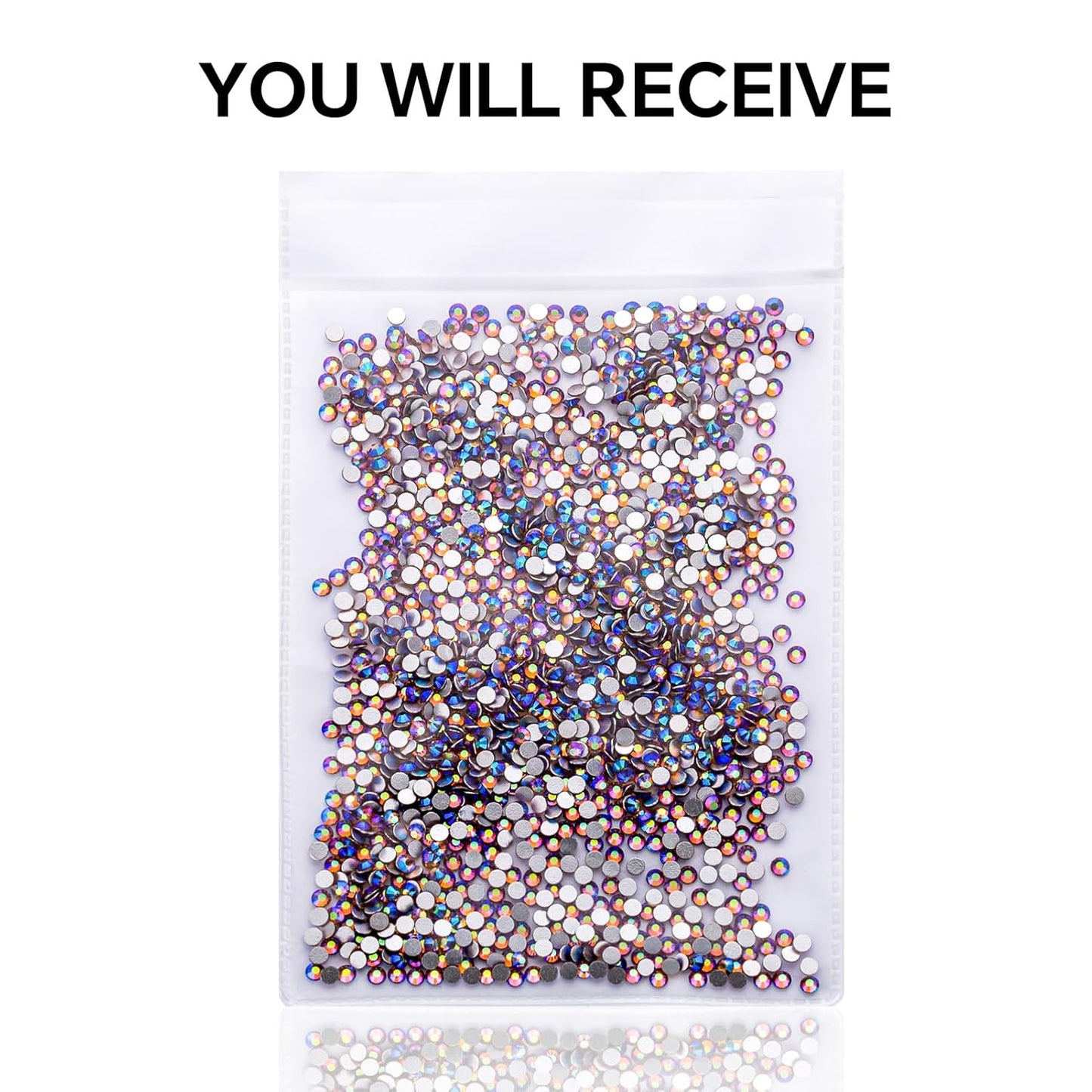 1440Pcs Light-Purple Ab Crystal Rhinestones,Glass Flatback Rhinestones Mini Gemstones for Nail Face Makeup Art Crafts Clothes Decoration -(SS6,2.0mm,Light-Purple Ab)