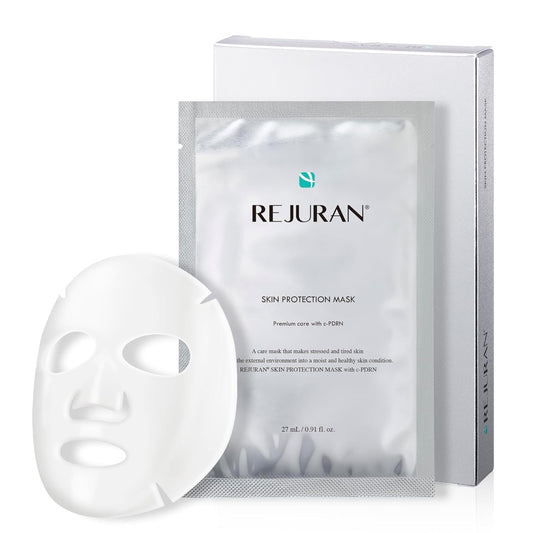 REJURAN® Skin Protection Mask, c-PDRN® – Hydrating and Soothing Facial Sheet Mask for Irritated, Stressed, Repairs & Restores Skin Barrier with Panthenol & Allantoin, Korean Skin Care. 5-Pack