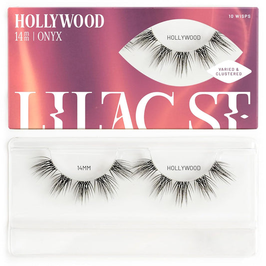 Lilac St - Hollywood Glamorous Faux Eyelash Clusters (14mm) - Dynamic & Fluttery Volume - DIY Lash Extension Wisps - Lightweight & Lifelike - Lasts 10 Days - Women Founded - 10 Lashes