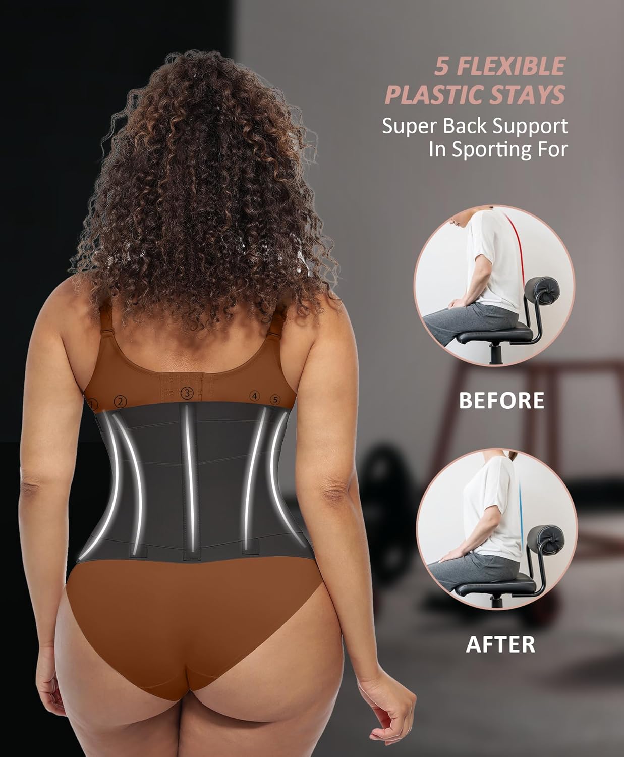 FeelinGirl Waist Trainer Belt Waist Cincher Trimmer Ab Belt Tummy Control Body Shaper with Triple Wrap Women and Men