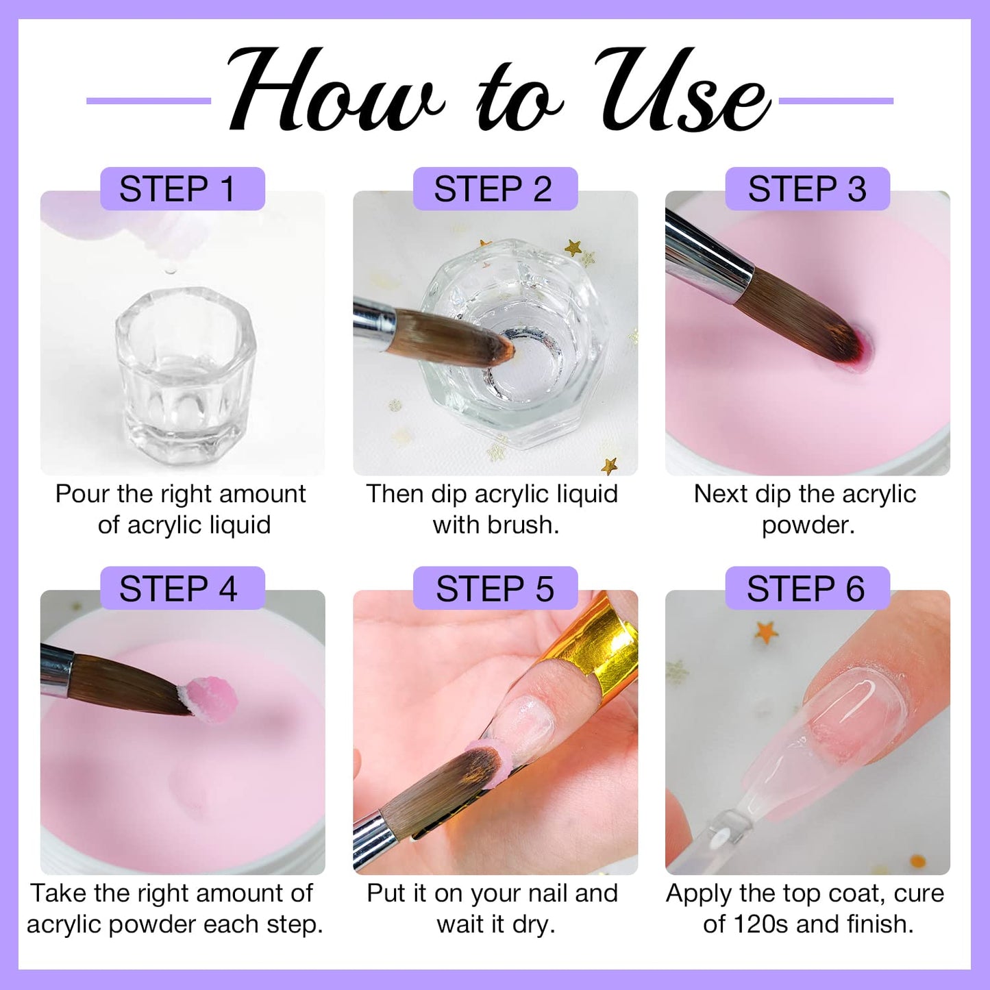 Pink Acrylic Powder, 120g Professional Acrylic Nail Powder Polymer for 3D French Nail Manicure Extension Nail Carving Large Capacity Acrylic Powder