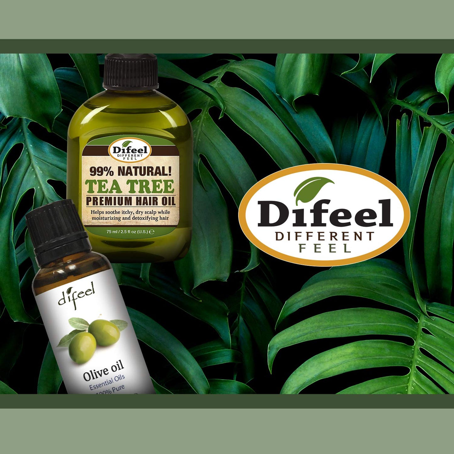 Difeel Premium 99% Natural Castor Hair Oil 7.1 ounce (2-Pack)