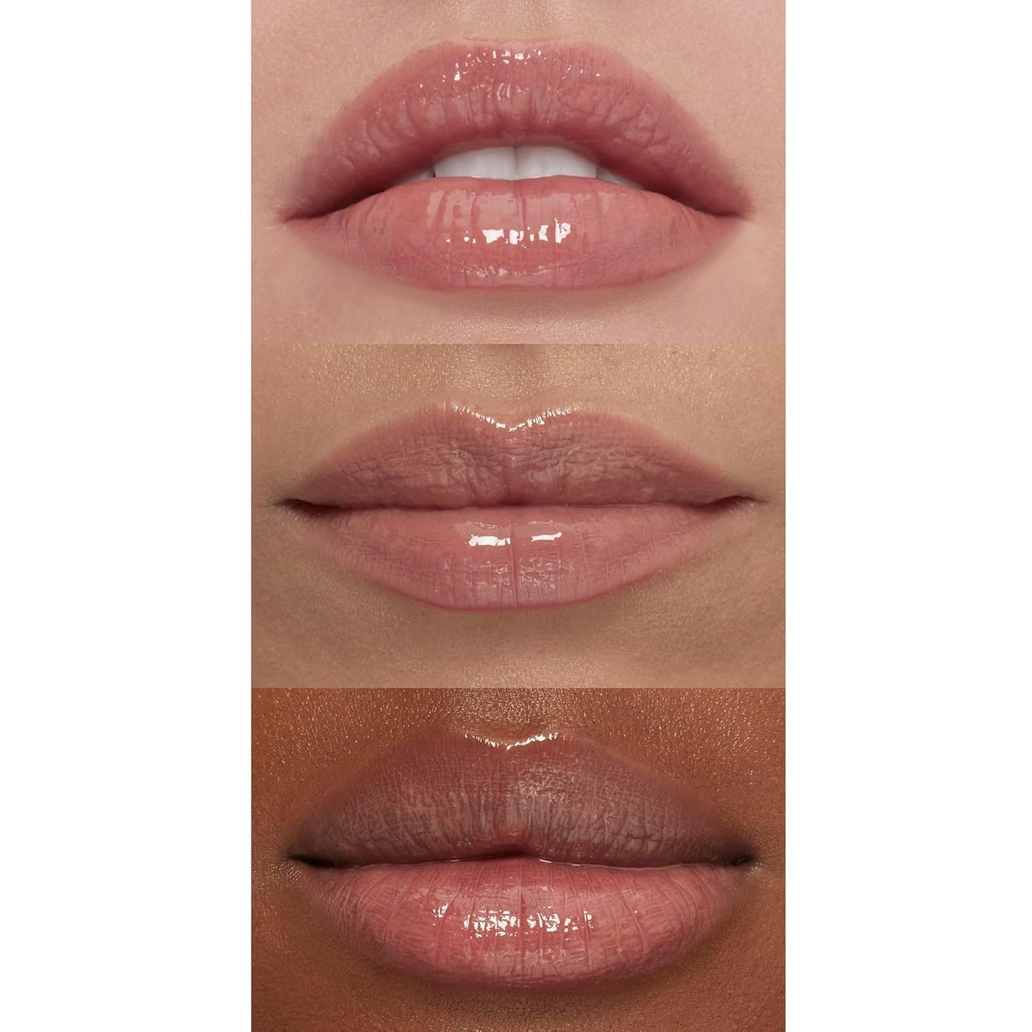 e.l.f. Lip Plumping Gloss, High-Shine Sheer Color, Hydrates & Creates Fuller Lips With Vitamin E, Vegan & Cruelty-Free, Petal Pressed, 0.1 Fl Oz