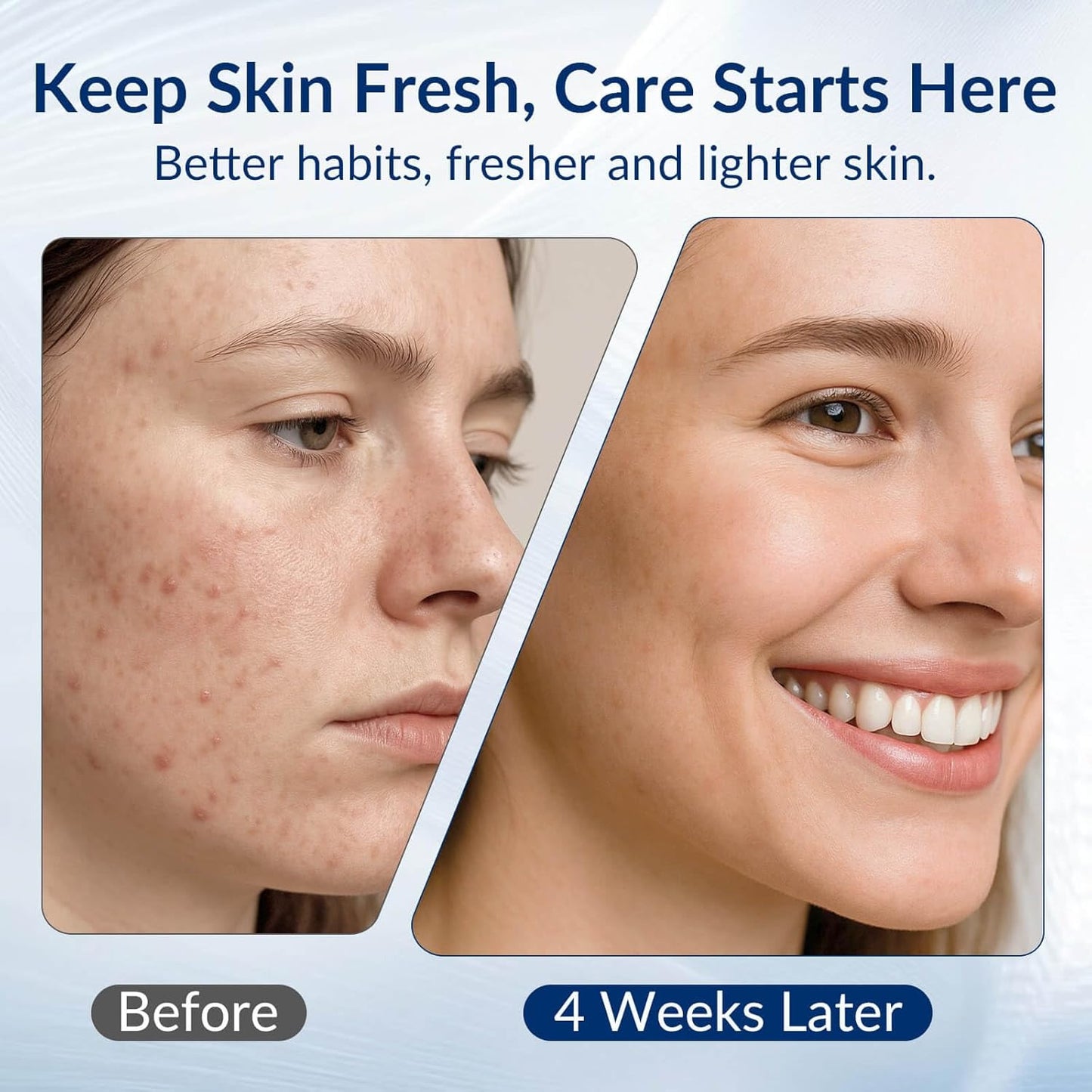 XL Disposable Face Towels, Ultra Soft Makeup Remover Dry Wipes, 100% Biodegradable, Non-Toxic, Facial Towelettes for Washing Face, Thick Towelettes for Sensitive Skin, Unscented, 60 Count