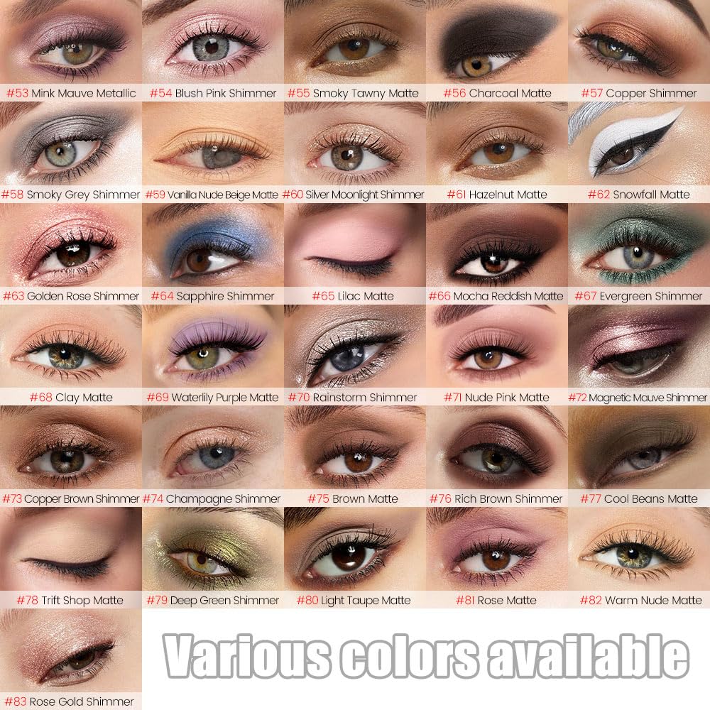 Kaely Cream Eye Shadow Sticks, Rose Matte Eyeliner Pencil Eyeshadow Palette Makeup, Eye Highlighter Brightener Stick for Older Women Waterproof Pigmented, sombras para ojos, New-81