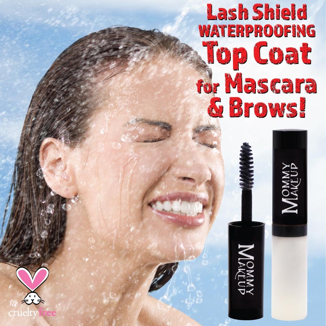 Lash Shield Waterproofing Top Coat for Mascara & Brows - Sweatproof, Tear-proof, Waterproof, Smudge-proof Mascara Fixer - Long Lasting Clear Eyelash Sealer by Mommy Makeup