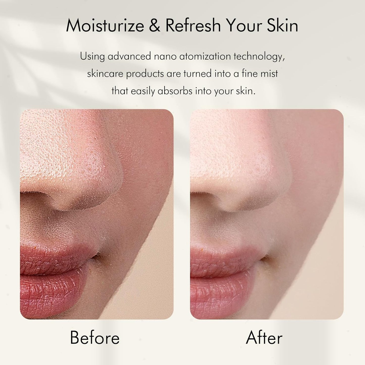 Microtree Nano Facial Sprayer High Pressure, Oxygen Facial Machine 0.3mm Nozzle Fine Mister Portable Facial Steamer Mist for Face Hydrating Skin Care Routine SPA at Home