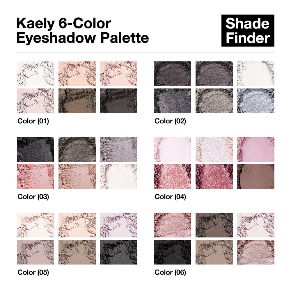 Kaely 6 Color Mini Nude Eyeshadow Palette Makeup, Highly Pigmented Eye Shadow Palette Waterproof, Natural Glitter Shimmer Eye Shadow Palette, paleta de sombras de ojos, Vegan & Cruelty-free, 03