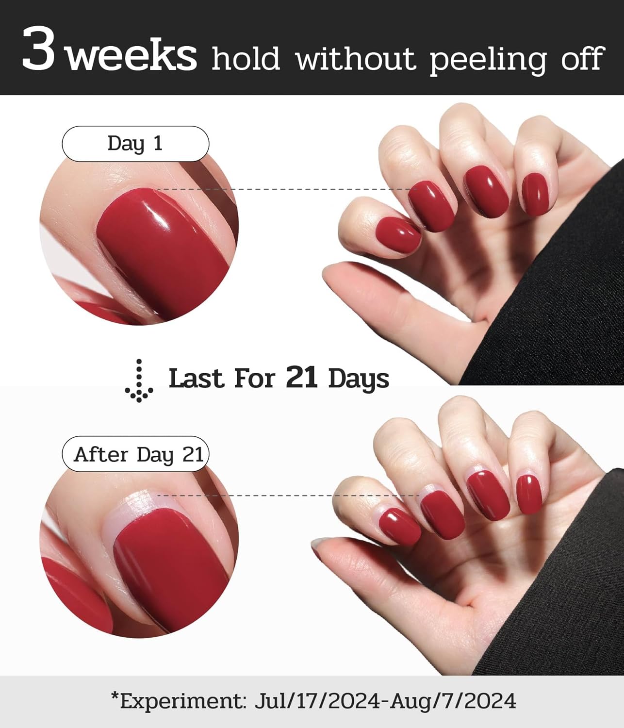 Nail Polish Strips - 22 Pcs Salon Quality Gel Nail Stickers - Long Lasting Wraps (Silver Moon Haze)