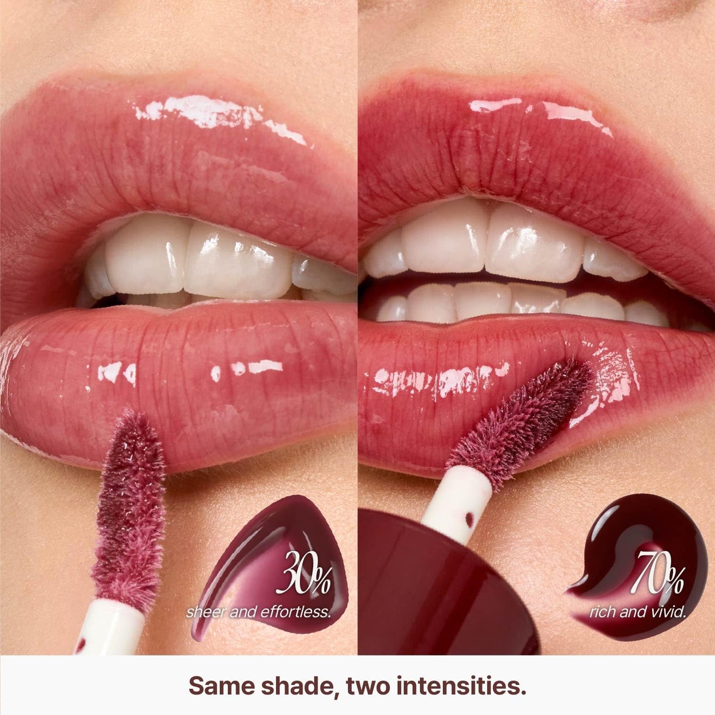3D Voluming Gloss 30% (Sheer) | Candy 30% l High Shine, Non-Sticky Lip Gloss for Makeup | Long-Lasting, Moisturizing Gel Formula | 30%, 70% Pigment Options | 5.3g