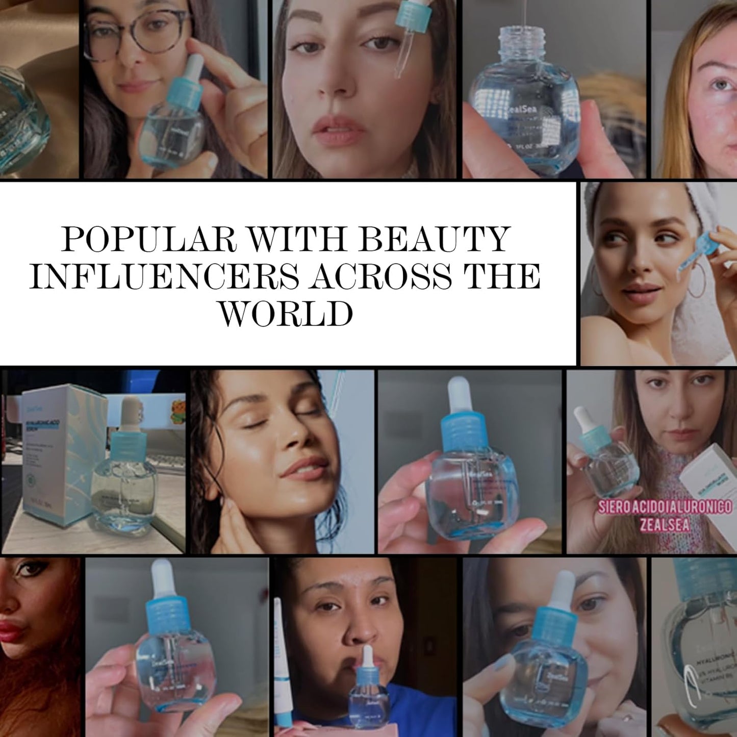 ZealSea Hyaluronic Acid Serum for Face, Hydrating Microneedling Serum, EWG Certified for Sensitive Skin, Vegan Fragrance Free Non-Comedogenic Absorb Quickly, Pure Hyaluronic Acid Anti-Aging 1 Oz