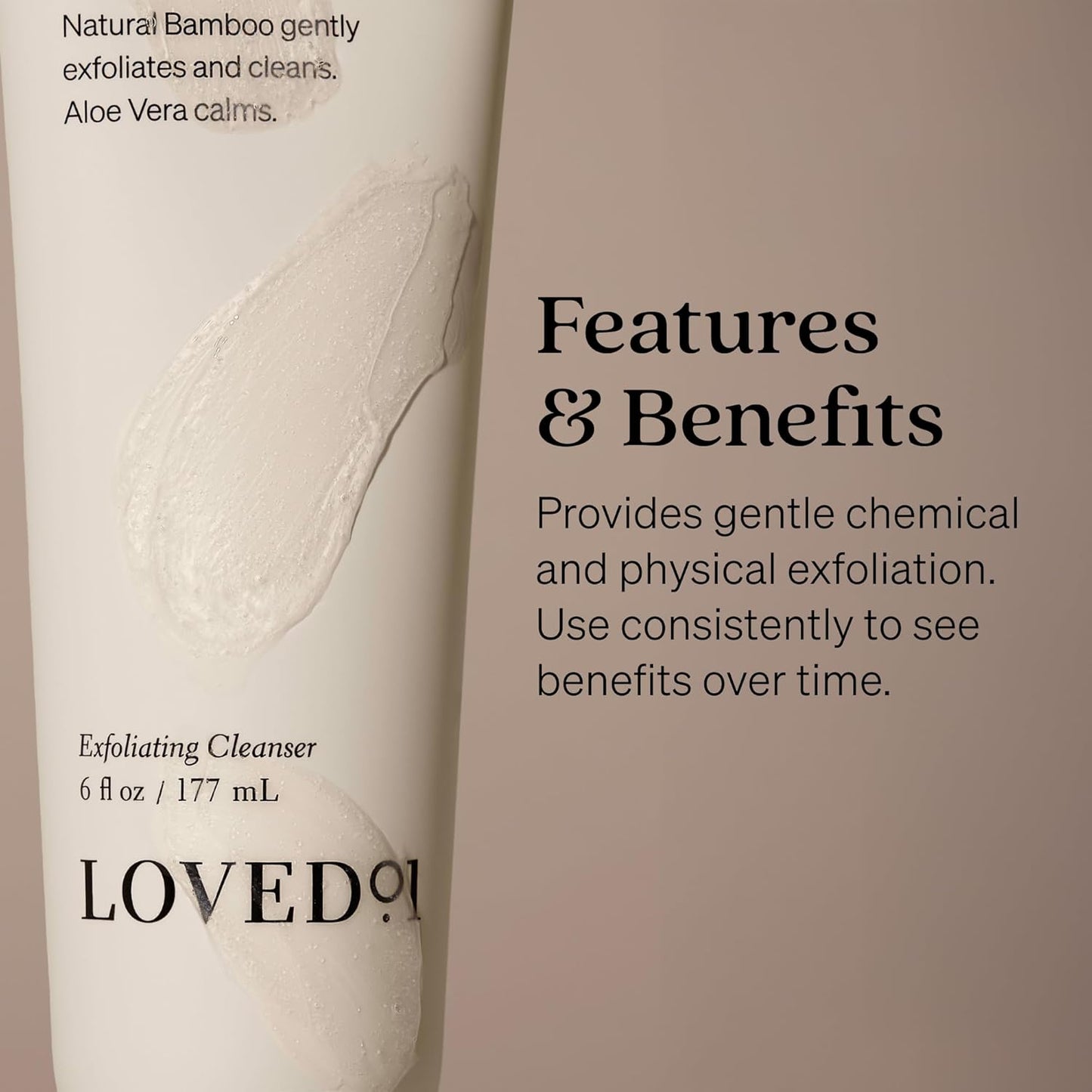 Face & Body Exfoliating Cleanser, John Legend Skincare, Hydrating & Moisturizing Wash, Helps Skin Irritation, with Mandelic Acid for Gentle Exfoliation, 2-Pack (6 oz each)