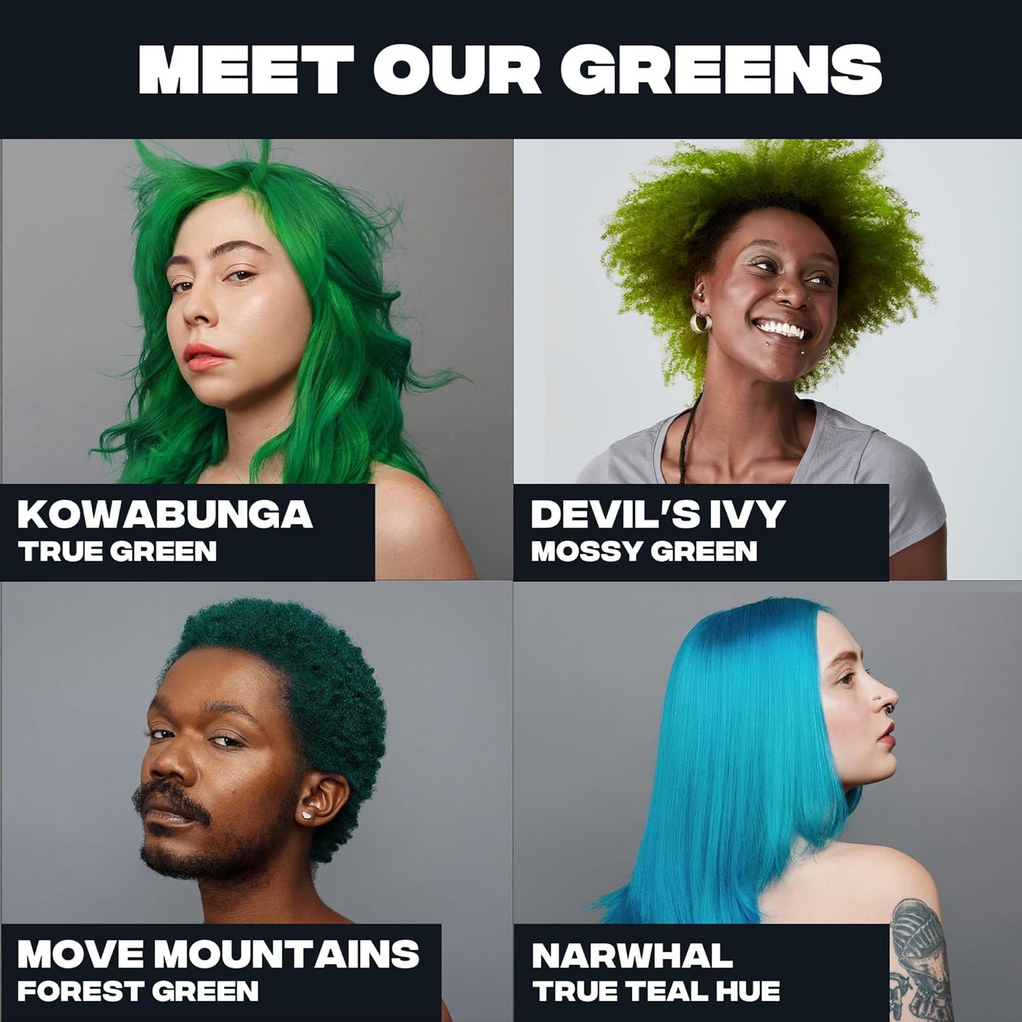 Good Dye Young Semi-Permanent Hair Color, Vegan and Cruelty-Free Blue Hair Dye, Last up to 24 Washes, Non-Damaging Conditioning Hair Color (5FL OZ, Narwhal)