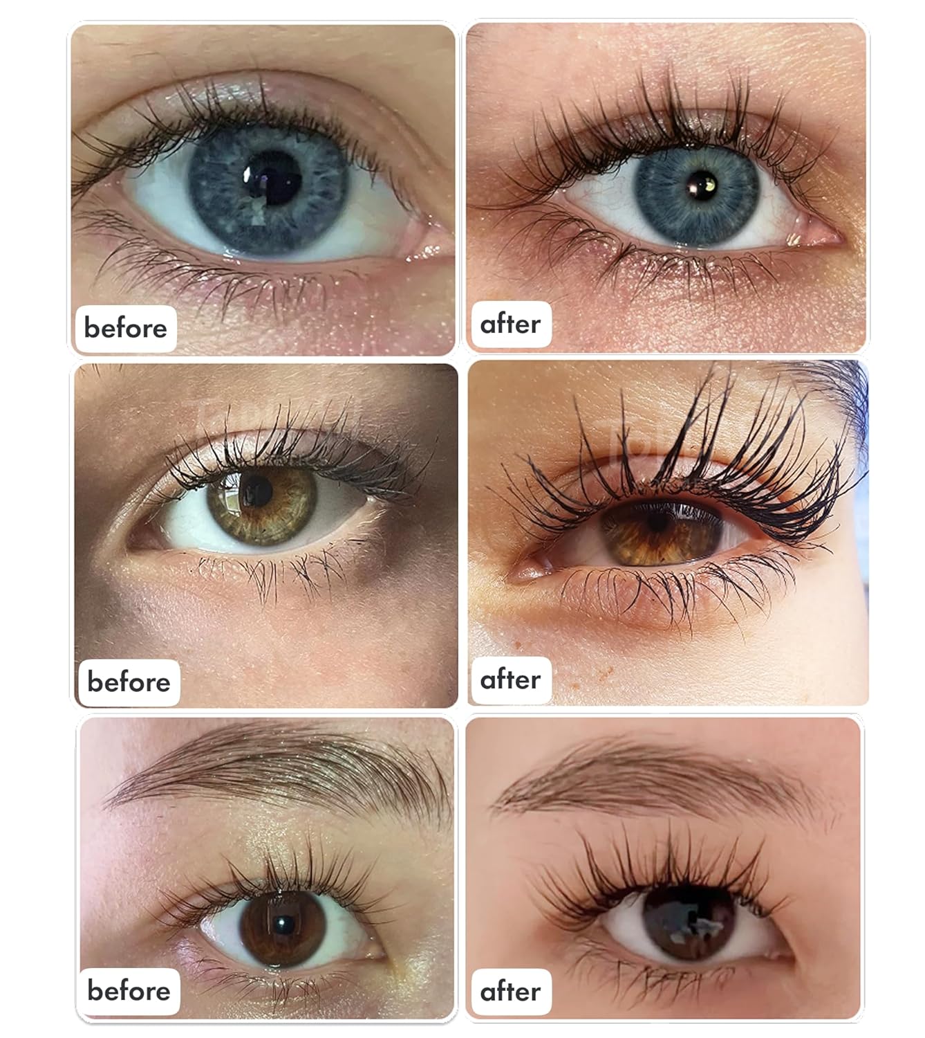 Eyelash Growth Serum - Innovative Formula for Longer, Thicker, Fuller Brows & Lashes - Natural, Cruelty-Free & Hypoallergenic - 0.10 fl.oz.