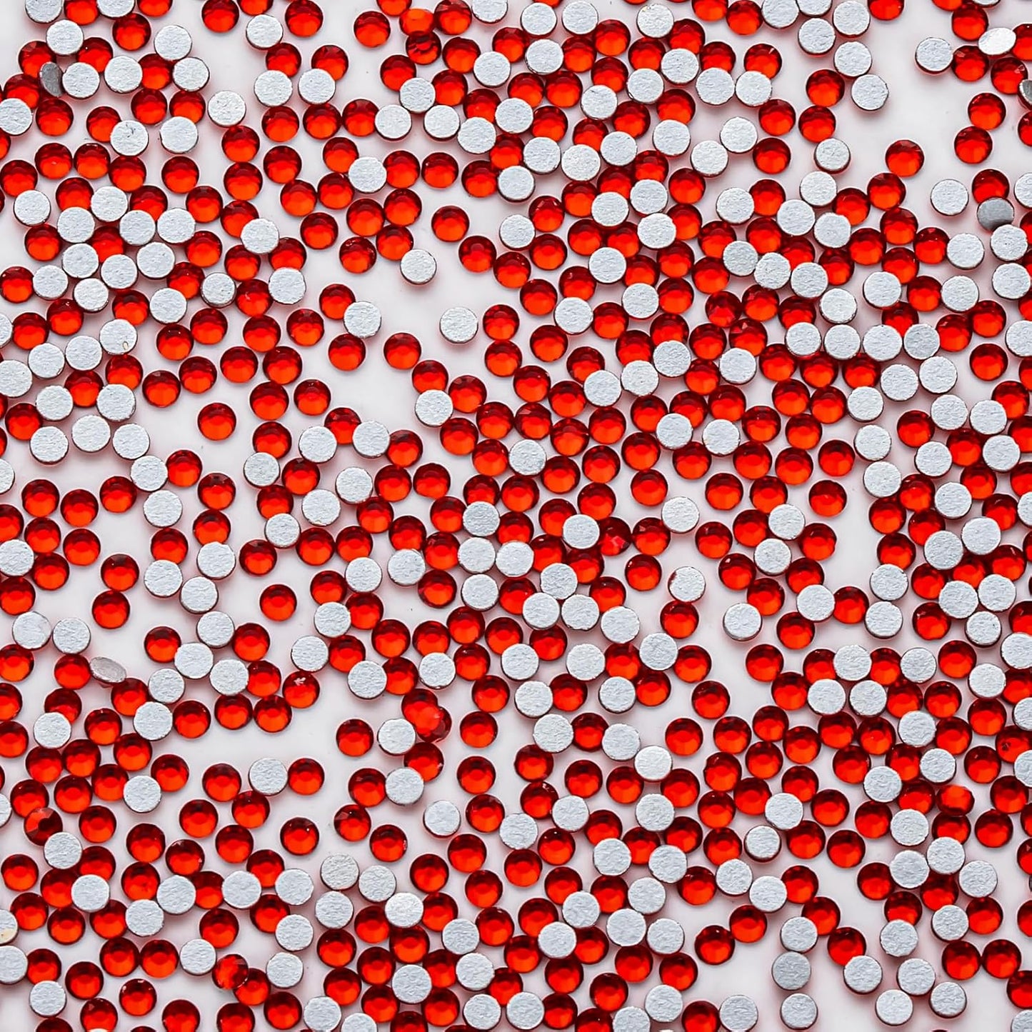 3000Pcs Ruby Red Crystal Rhinestones,Glass Flatback Rhinestones Mini Gemstones for Nail Face Makeup Art Crafts Clothes Decoration -(SS8,2.4mm,Ruby Red)