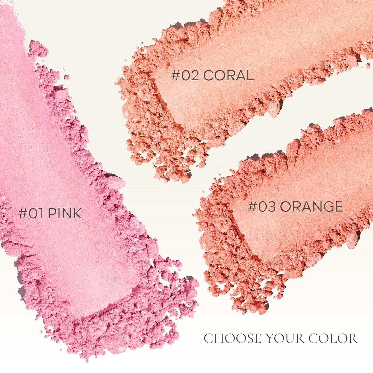 KYDA Baked Blush, Orange Glow Powder for Blush and Highlighter, High Glossy Finish, Lightweight Blendable Shimmer Blusher, Multiuse Baked Powder, 0.53 oz