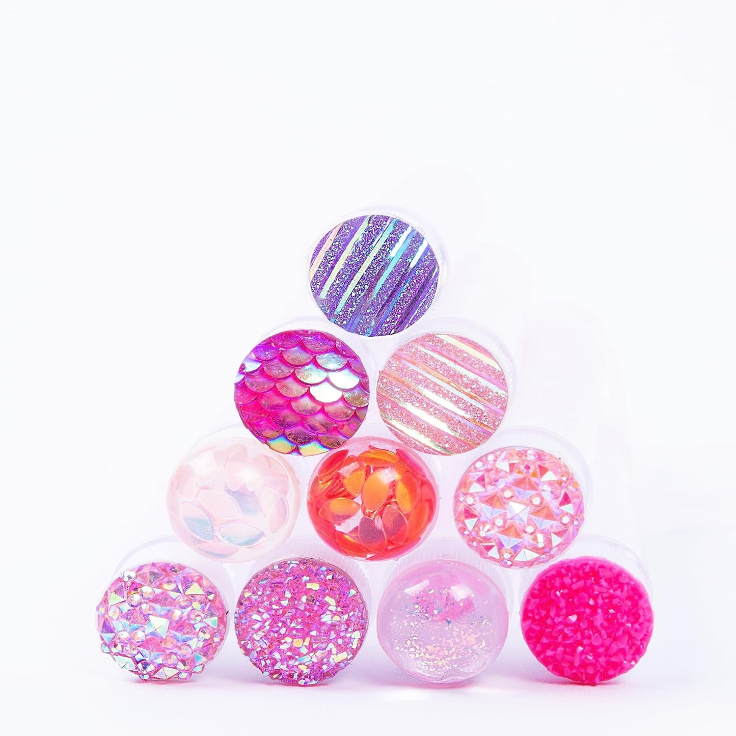 i-Laesh 20 Pcs Lash Brush Eyelash Brushes for Eyelash Extensions Spoolies Cleaning Mascara Wands Tube Diamond Disposable Makeup Tool Applicator Set Sanitary Extension Supplies (Pink Mix)