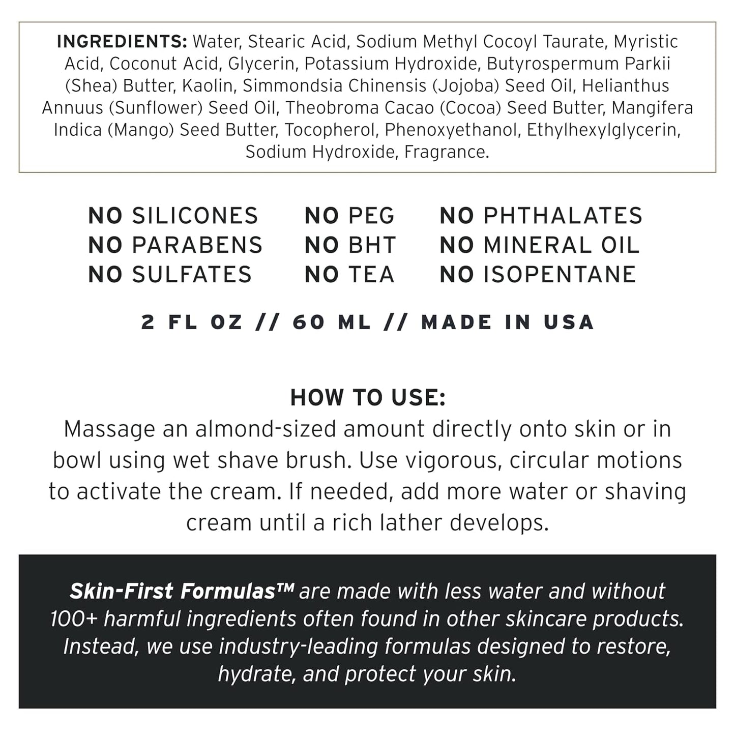 SUPPLY Ultra Lather Shaving Cream - Juniper & Bergamot - Lathering, Men's Shaving Cream - Hypoallergenic, Naturally Soothing, Noncomedogenic - Protects Against Razor Burn and Irritation - 3.4 Oz Jar