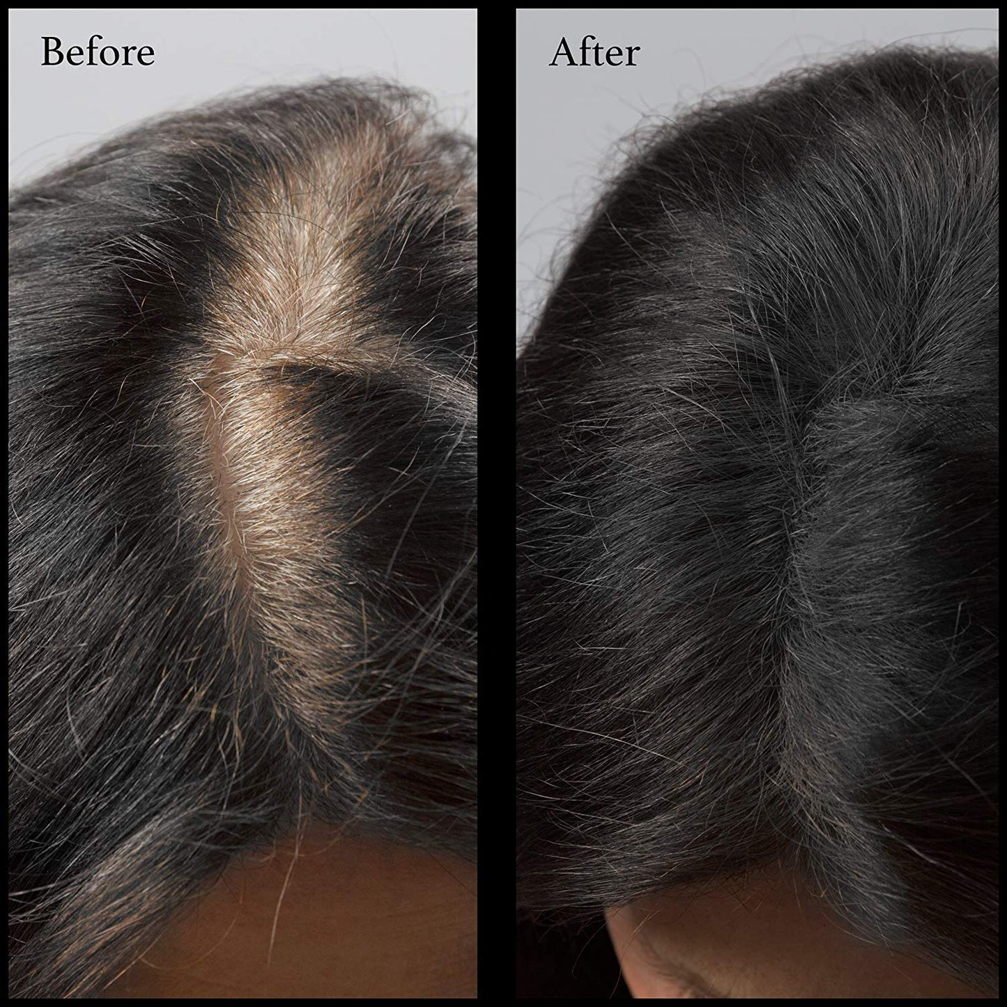 Root Touch Up Powder - 11 True-to-Nature Hairline Concealer Shades - No Fragrance, Talc or Parabens - Hair Cover by NuBeauti (Without Brush, Black)