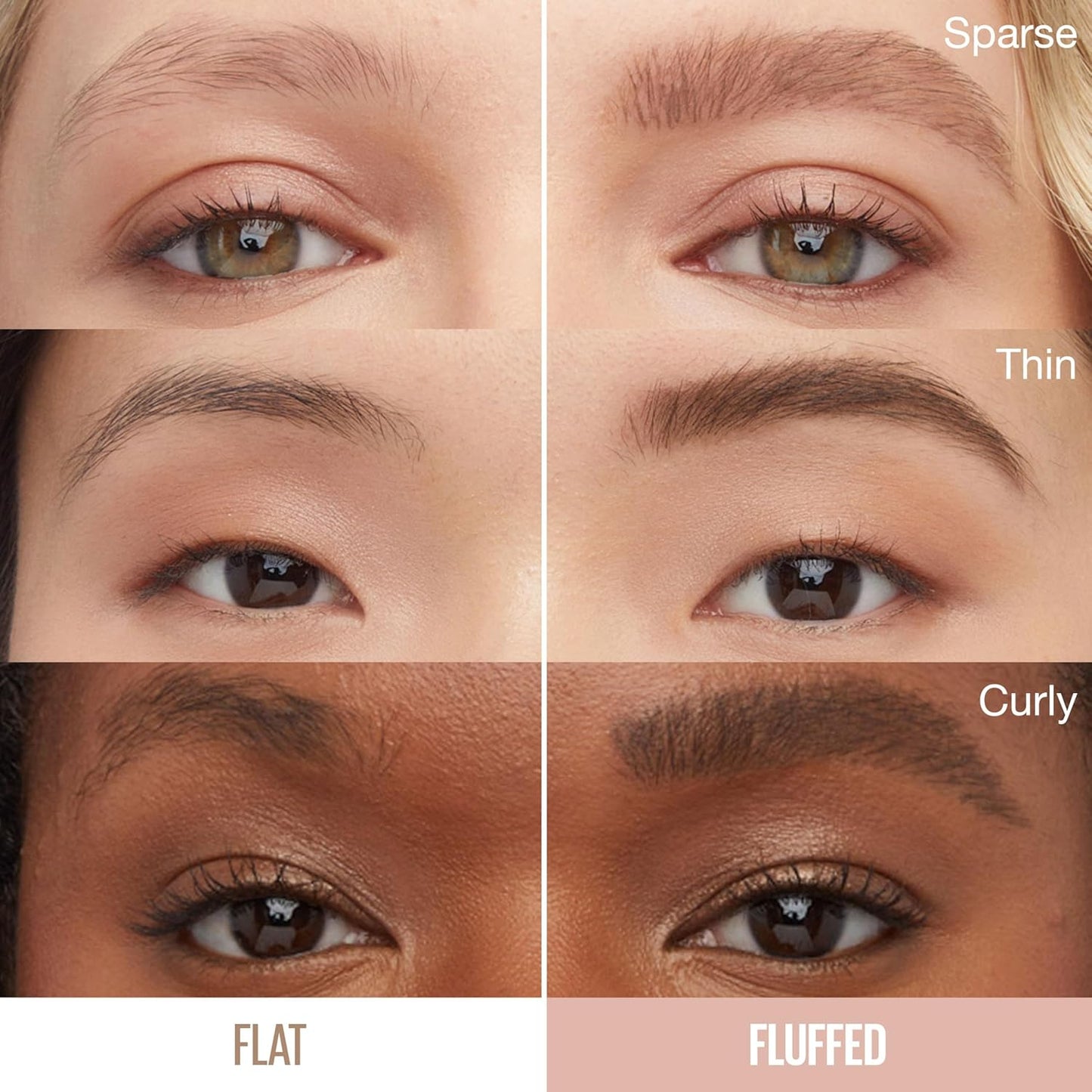 Maybelline Superfluff Volumizing Brow Mousse, All Day Tinted Brow Gel For Soft Full Brows, Black, 1 Count