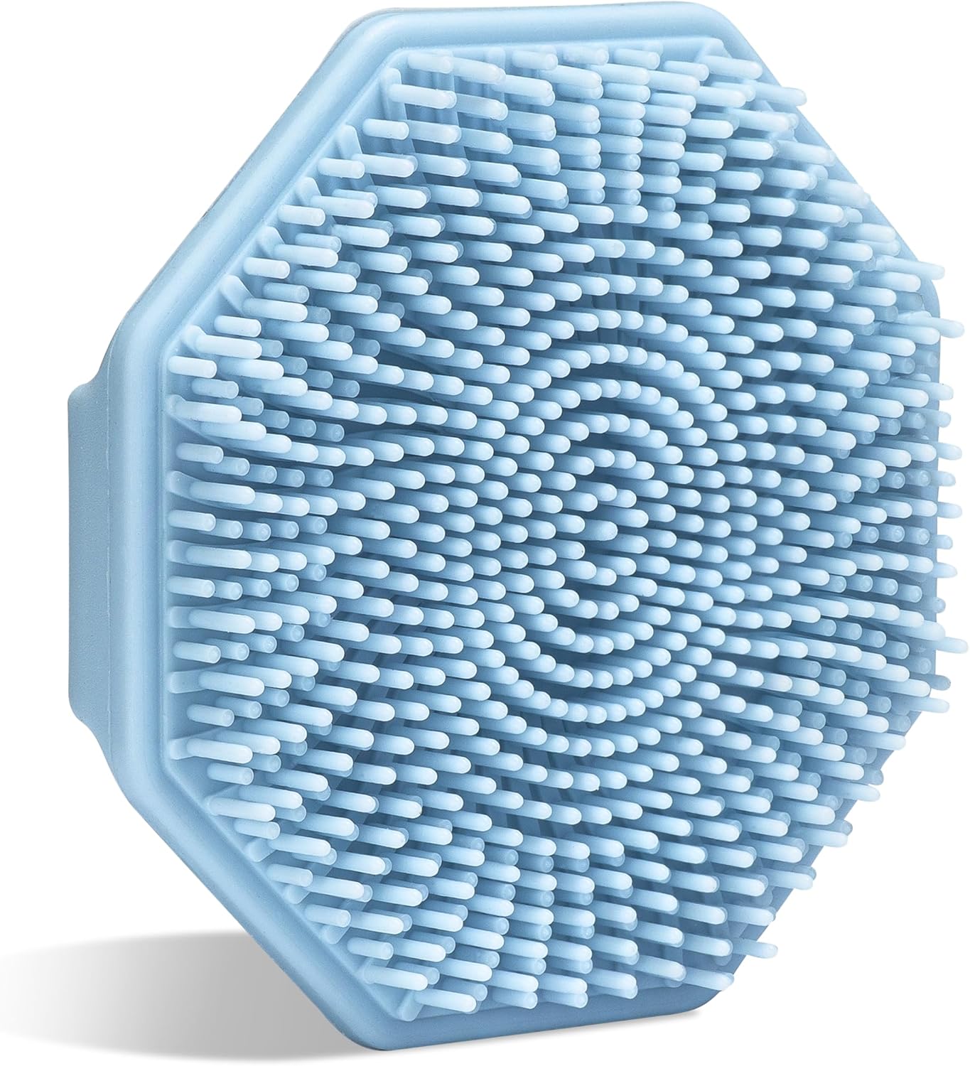 Sud Scrub® Antimicrobial Silicone Face Scrubber, 1 Pack, Gentle Face Exfoliator for Sensitive Skin, Eco Friendly Facial Cleansing Brush, Exfoliating Face Brush for Men and Women (Blue)