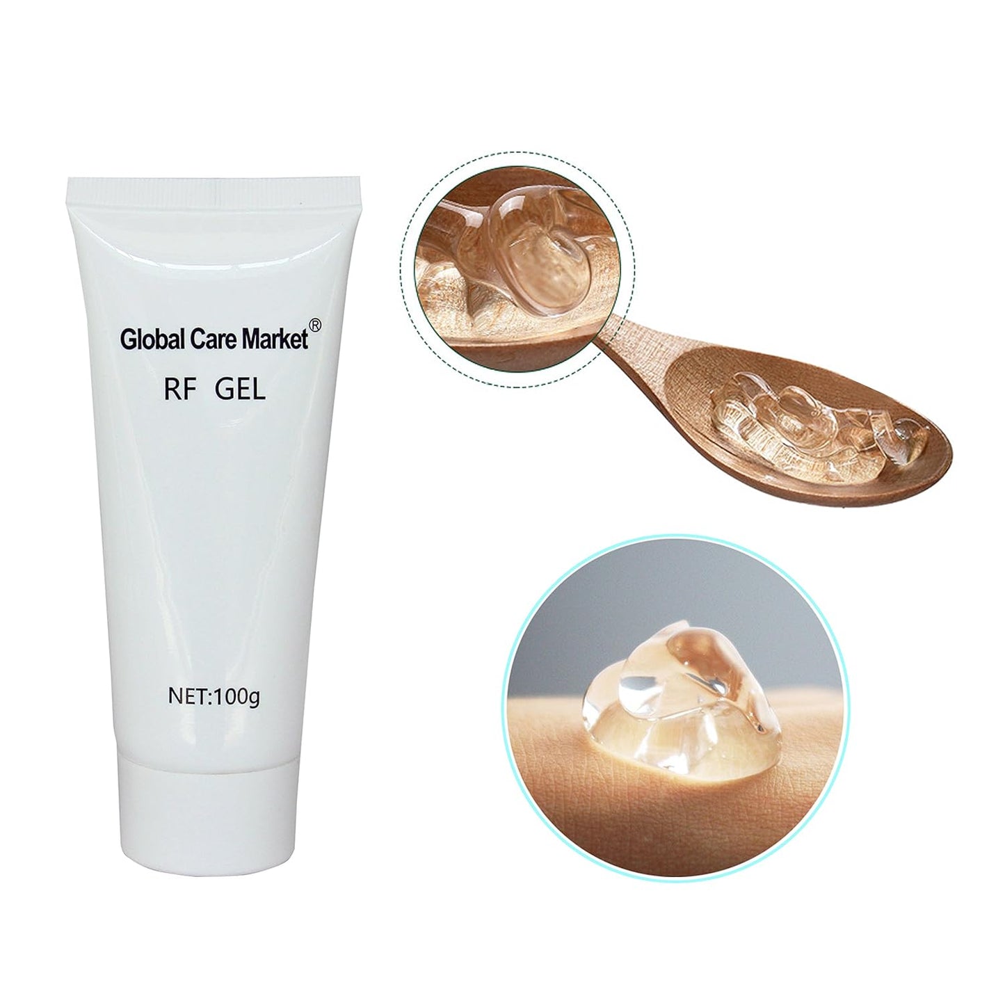RF Conductive Gel for Microcurrent Facial Device, Hydrating Cream for Radio Frequency Skin Tightening Machines, Paraben-free Skin Cooling Gel for IPL Hair Removals