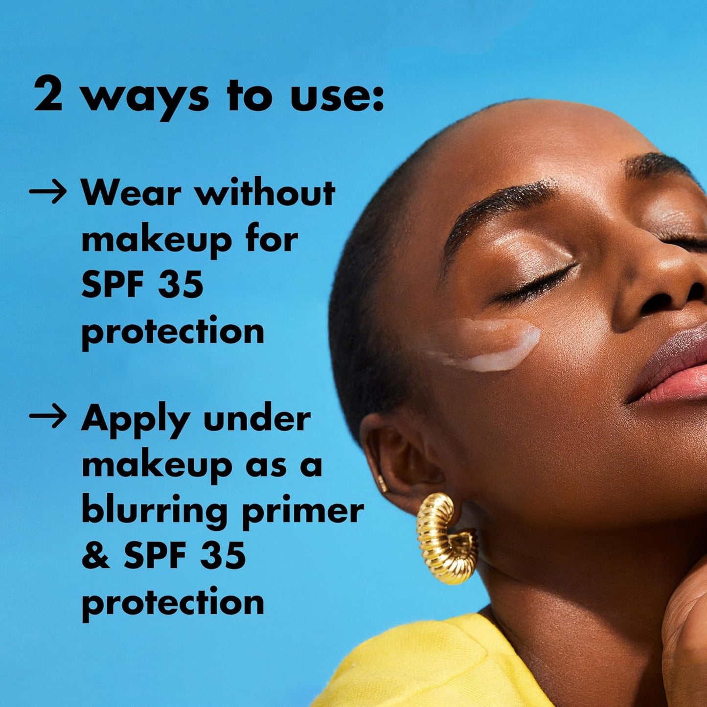 e.l.f. SKIN Suntouchable Invisible SPF 35 Mini, Lightweight, Gel-based Sunscreen For A Smooth Complexion, Doubles As A Makeup Primer, Vegan & Cruelty-Free (Pack of 2)
