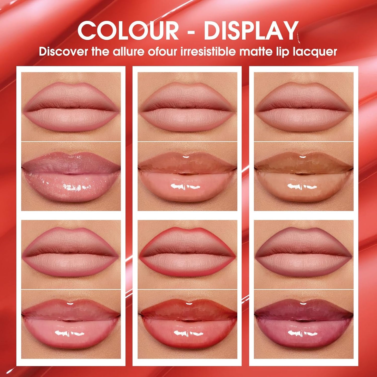 6pcs Hydrating Lip Oils + Lip Liner Pencil Lip Combo Sets, 24H Long-Lasting Lip Kit with Lip Liner and Gloss, Nourishing, Non-Sticky Tinted Stain Lip Gloss Plumping Lip Oil Set for Women(Set B)