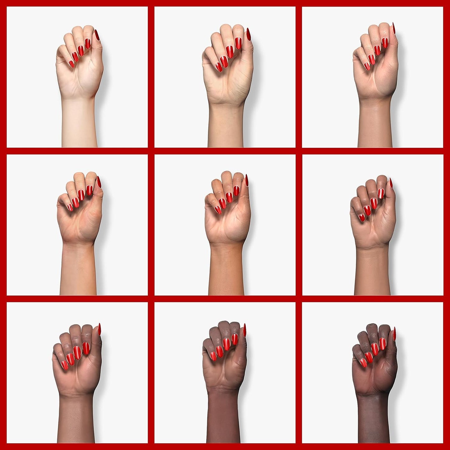 Beetles Red Gel Nail Polish, 1 Pcs 15ml 0.51 FL.OZ Red Color Soak Off U V LED Gel Polish Nail Art Design Manicure Salon DIY Salon