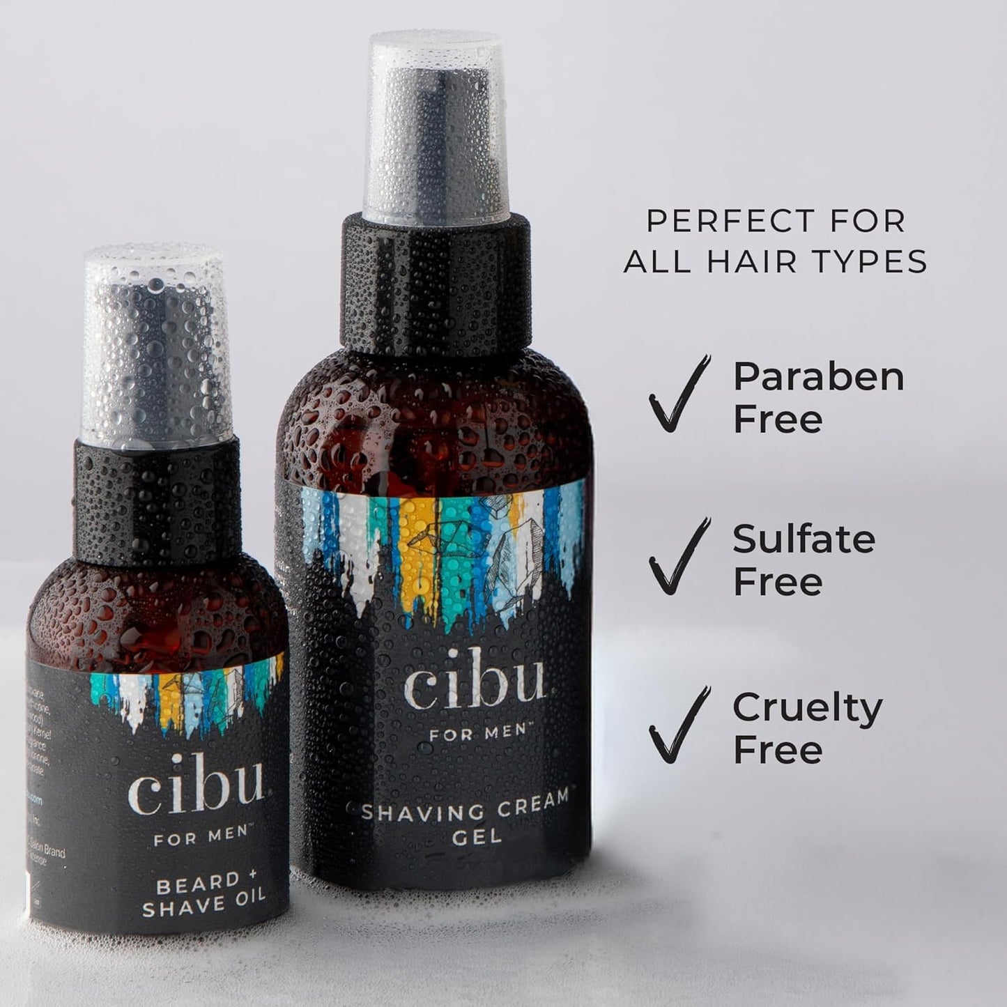 CIBU for Men Beard + Shave Oil - 2oz Pre-Shave Beard Oil for Men - Softens Beard, Relieves Itching, Moisturizes Skin, and Reduces Redness