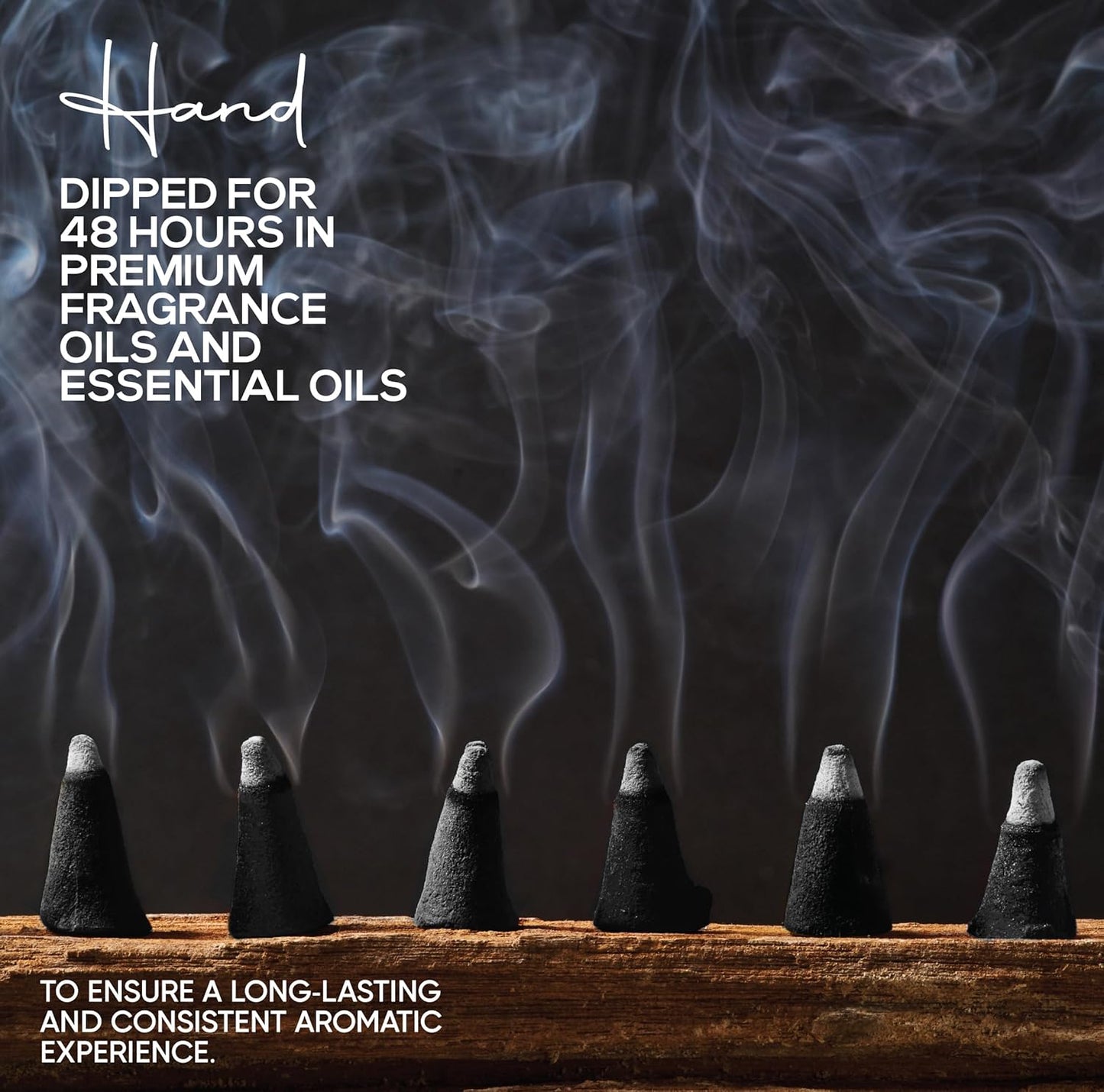 Lavender Charcoal Incense Cones 1" TOPFLOW - 100 Pack Bulk - Natural Scented Cones Handmade Hand Dipped