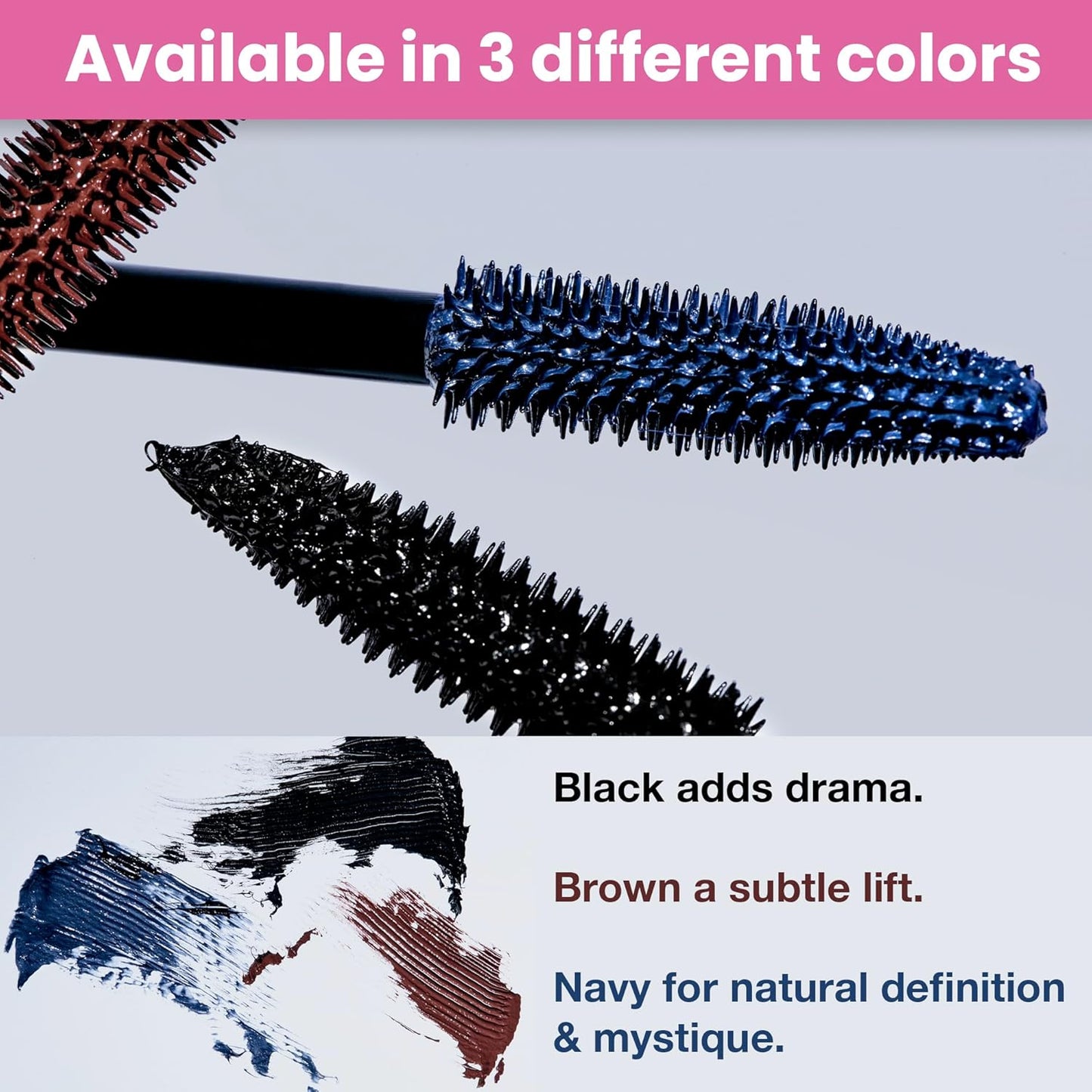 PrimeLash Mascara for Older Women – Volumizing, Incredible Length in 2 Coats – Long-Stay, Zero Clumps, Hypoallergenic (Blue)