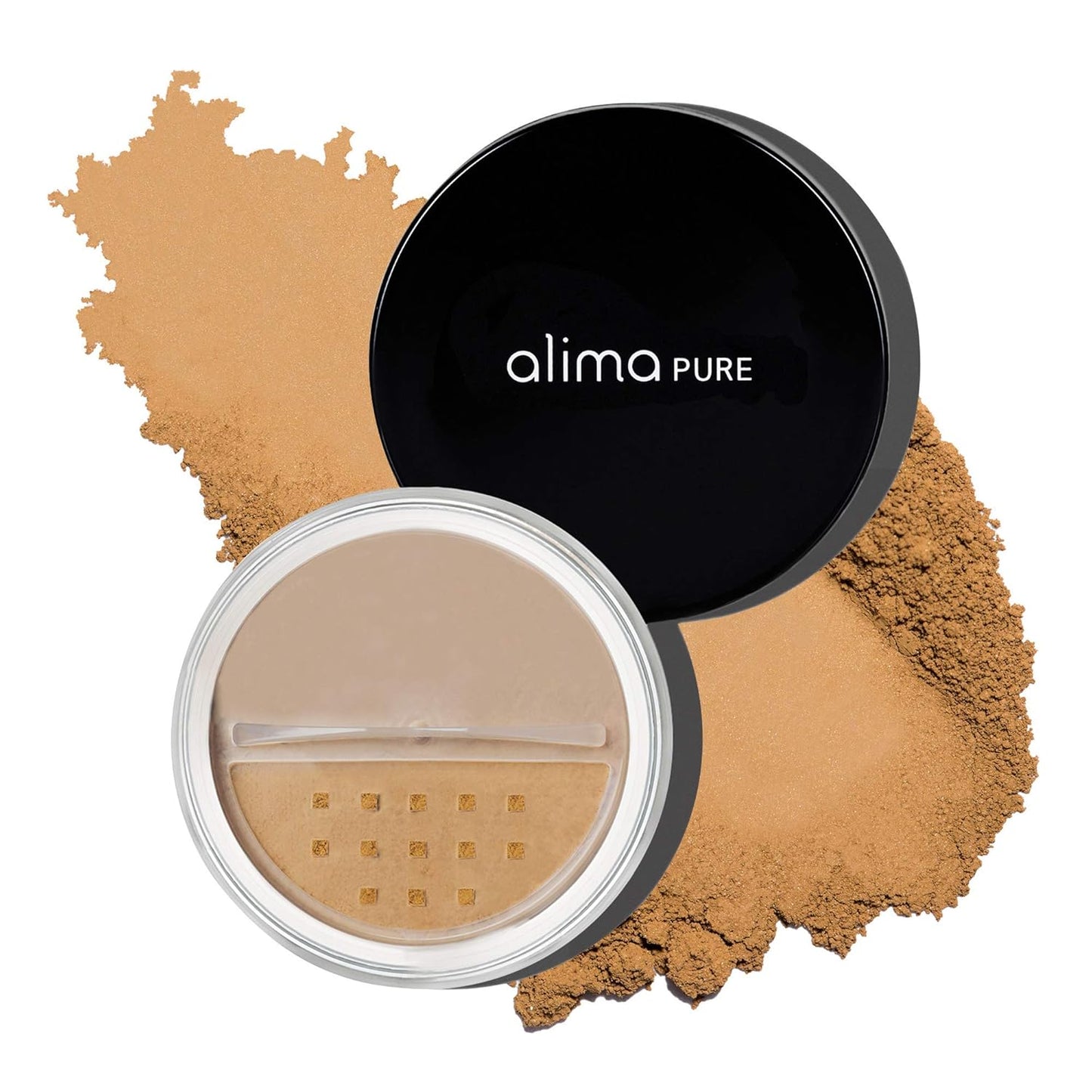 Alima Pure Matte Foundation Loose Mineral Powder Foundation Makeup, Loose Powder Makeup Oil Free Talc Free Powder, Natural Makeup Mineral Foundation Full Coverage Natural Foundation Powder .16 oz/4.5g