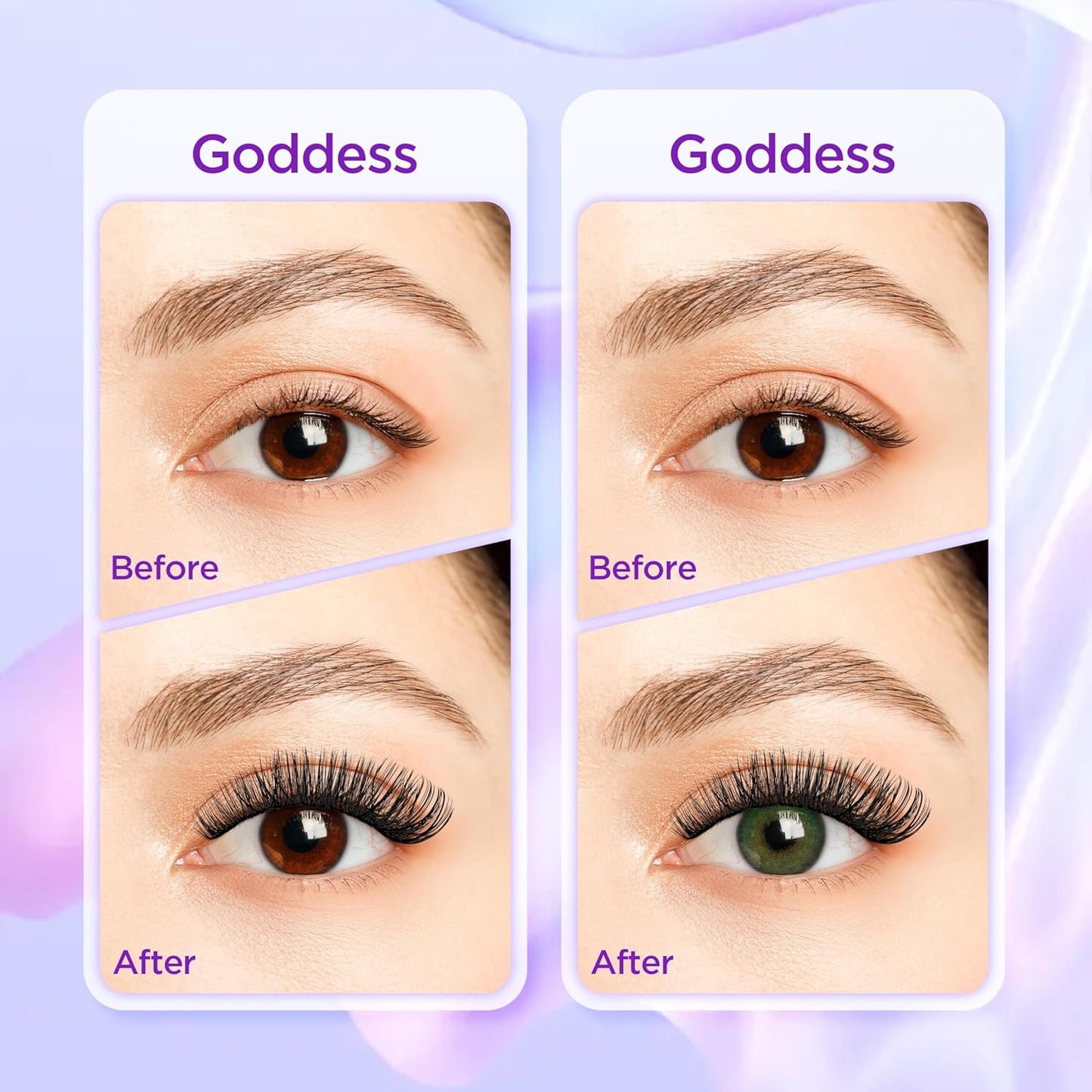 Lash Extension Kit DIY Lash Clusters Kit Eyelash Extensions Individual Lashes Extensions with (Bond,Seal,Tweezers,Remover,120Pcs,Goddess,8-16)