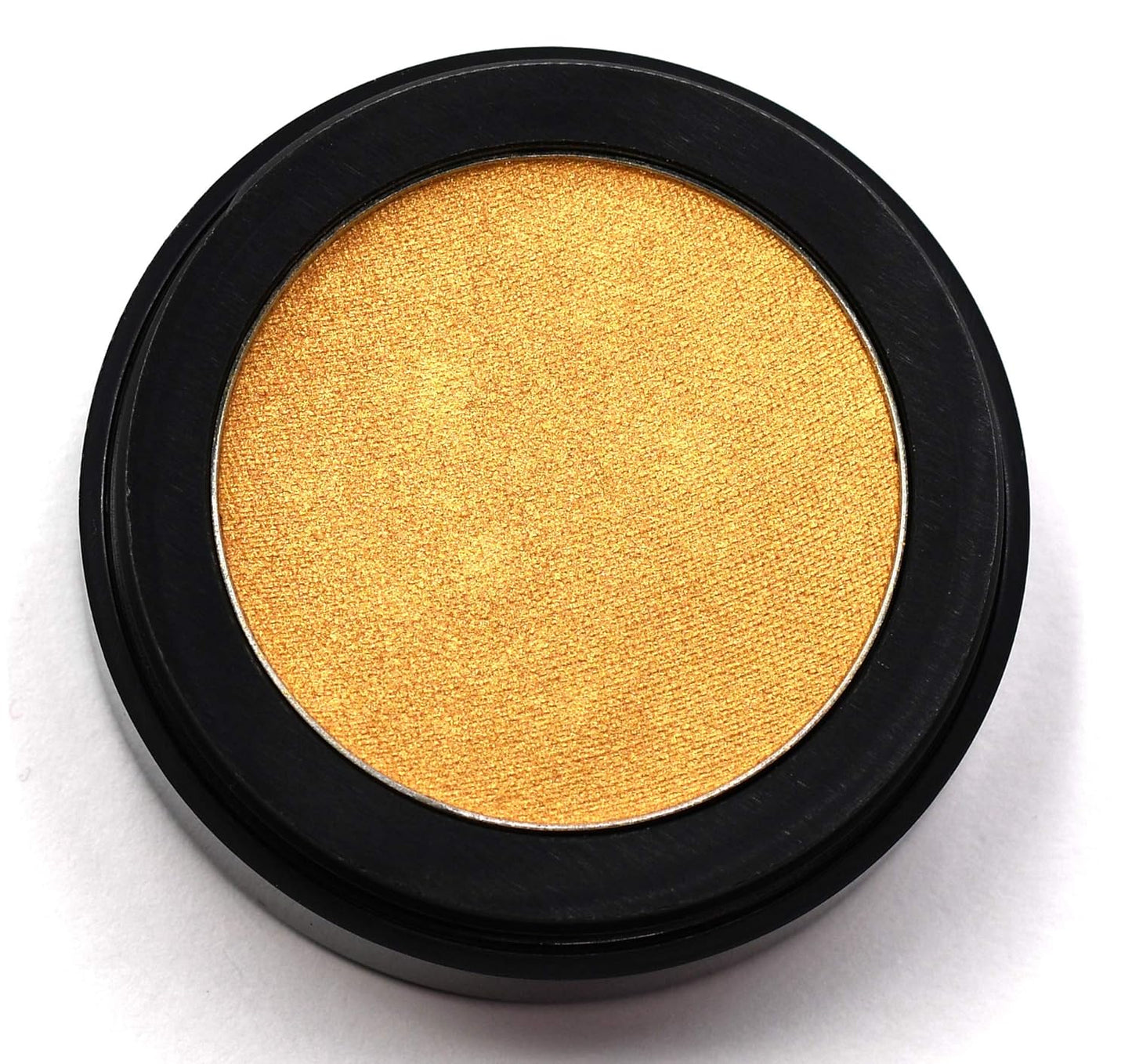 Shiny Gold Champagne Golden Glow Shimmering Shimmer Pressed Powder Single Vegan Eyeshadow; Talc, Paraben & Cruelty Free