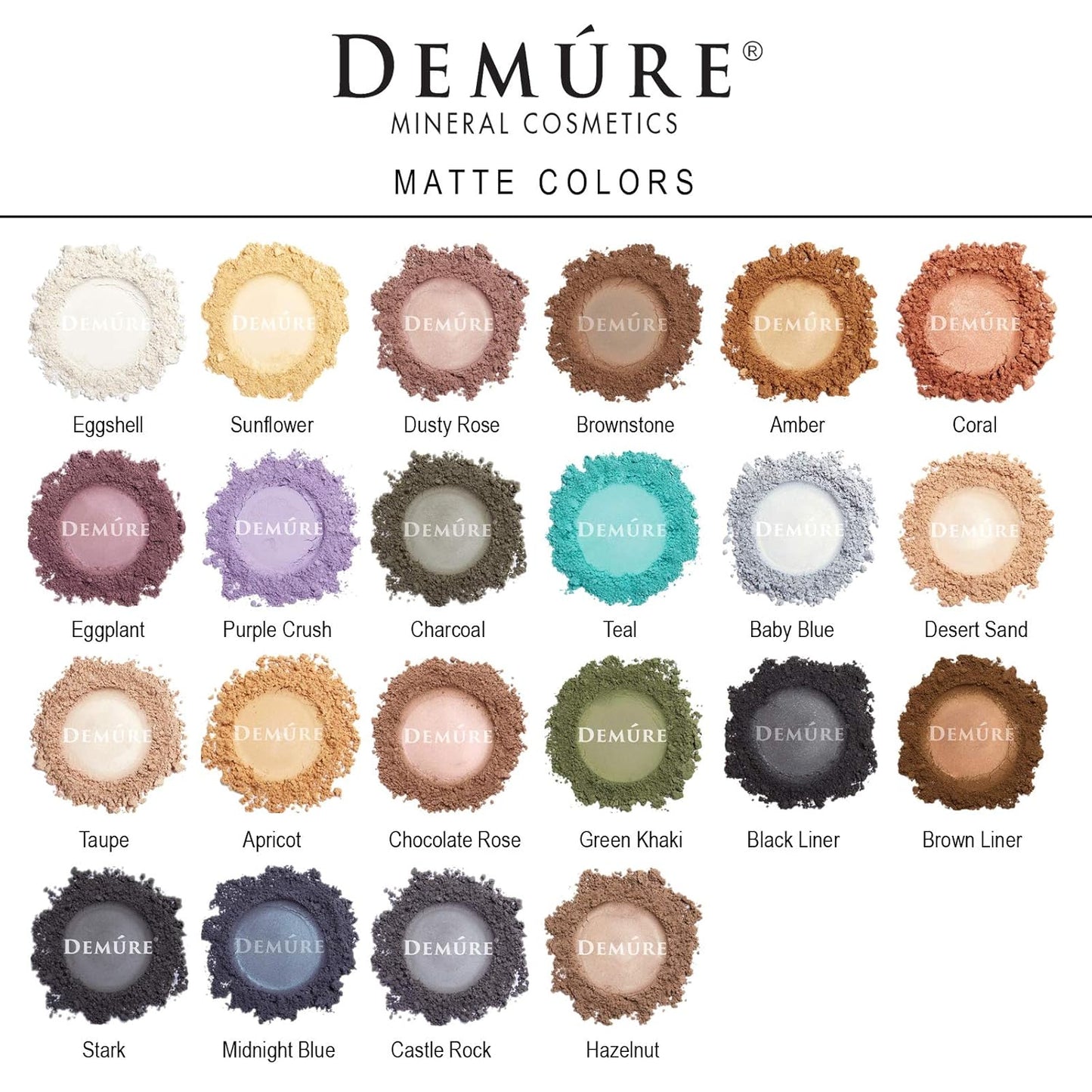 Demure Mineral Make Up (Purple Crush) Eye Shadow, Matte Eyeshadow, Loose Powder, Eye Makeup, Professional Makeup By Demure