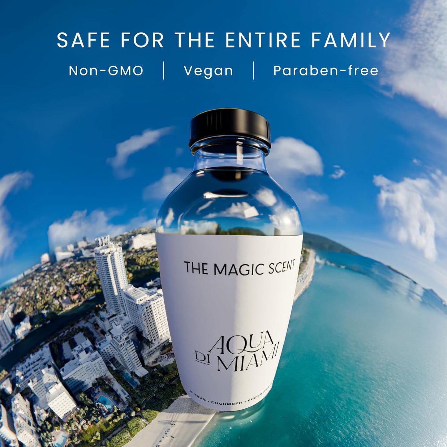 Aqua di Miami Diffuser Oil - Hotel & Home Luxury Scents - Diffuser Oil Scents for Home Designed for Use in All Diffusers - 8.5 fl oz, 250 mL
