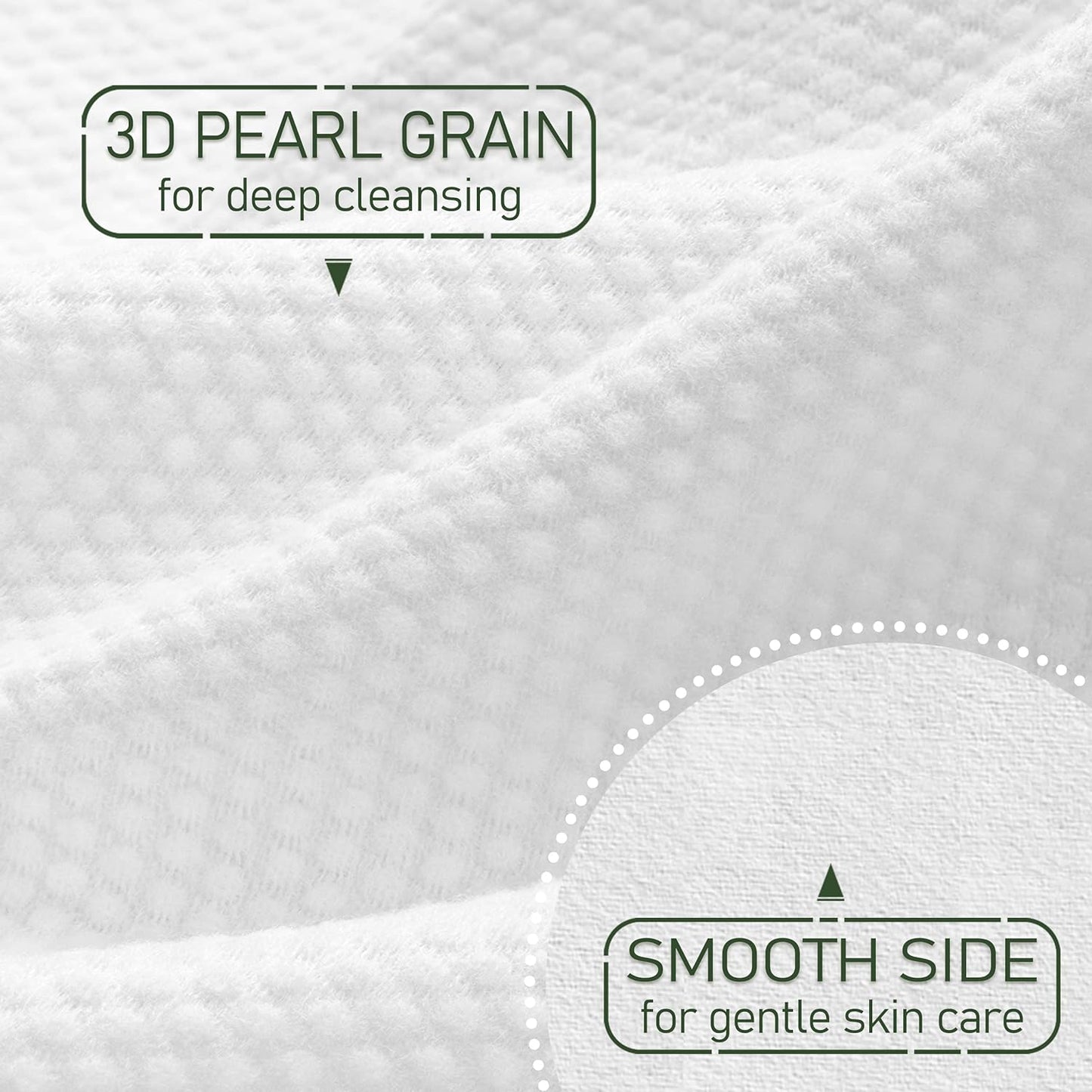 Bamboo Viscose Disposable Face Towel Biodegradable Large Dry Face Wipes 120 Count Extra Thick Soft Clean Facial Towels for Sensitive Skin, Makeup Removing, Facial Cleansing